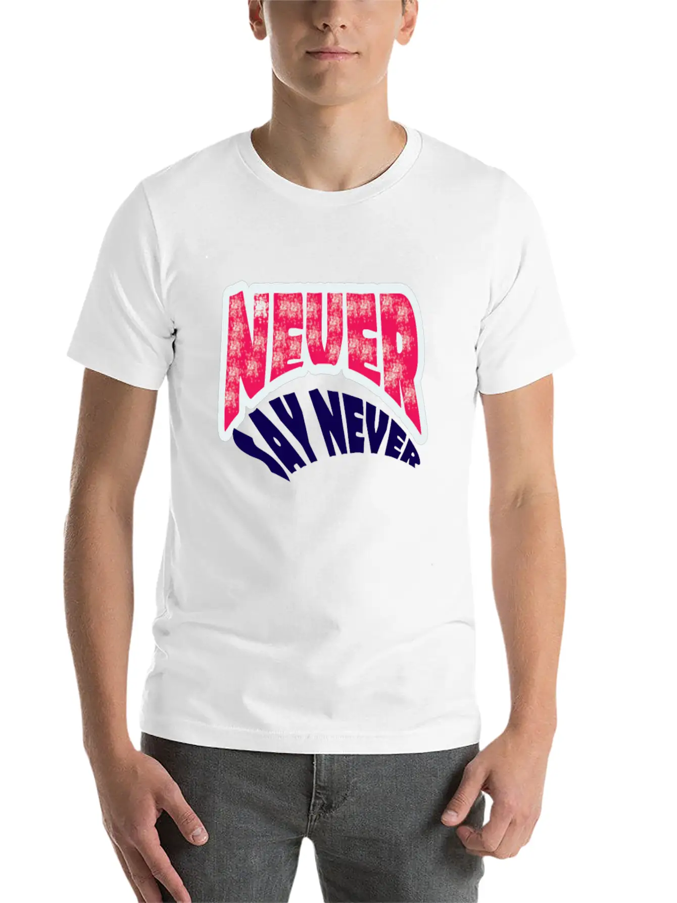 NEVER SERIES 4 Unisex Short Sleeve Soft Cotton T-Shirt – Casual Everyday Wear