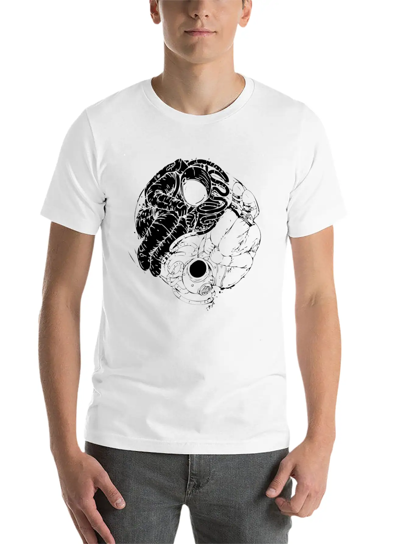 New Design Epic Balance Of Cosmic Deep Force Timeless Short Sleeve Tee – Comfy And Minimalist Design