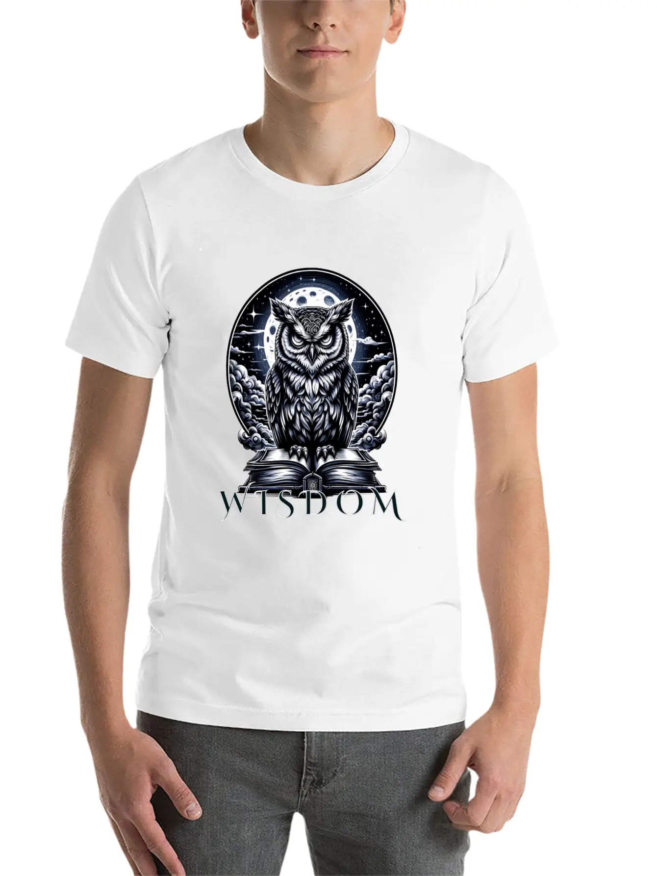 Night Owl Wisdom Stylish Everyday T-Shirt – Unisex Basic Cotton Tee