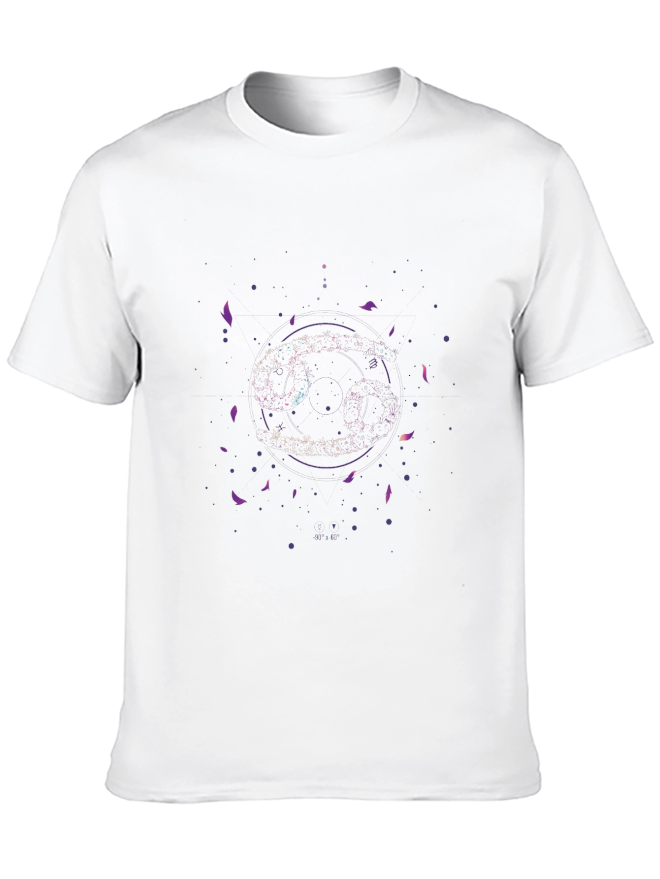 Cosmic Cancer Zodiac Black T-Shirt
