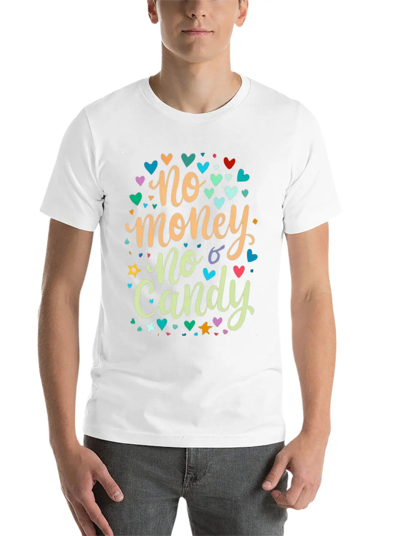 No Money No Candy Halloween Outfit Tshirt Tees Unisex Casual T-Shirt – Clean Design For Daily Comfort