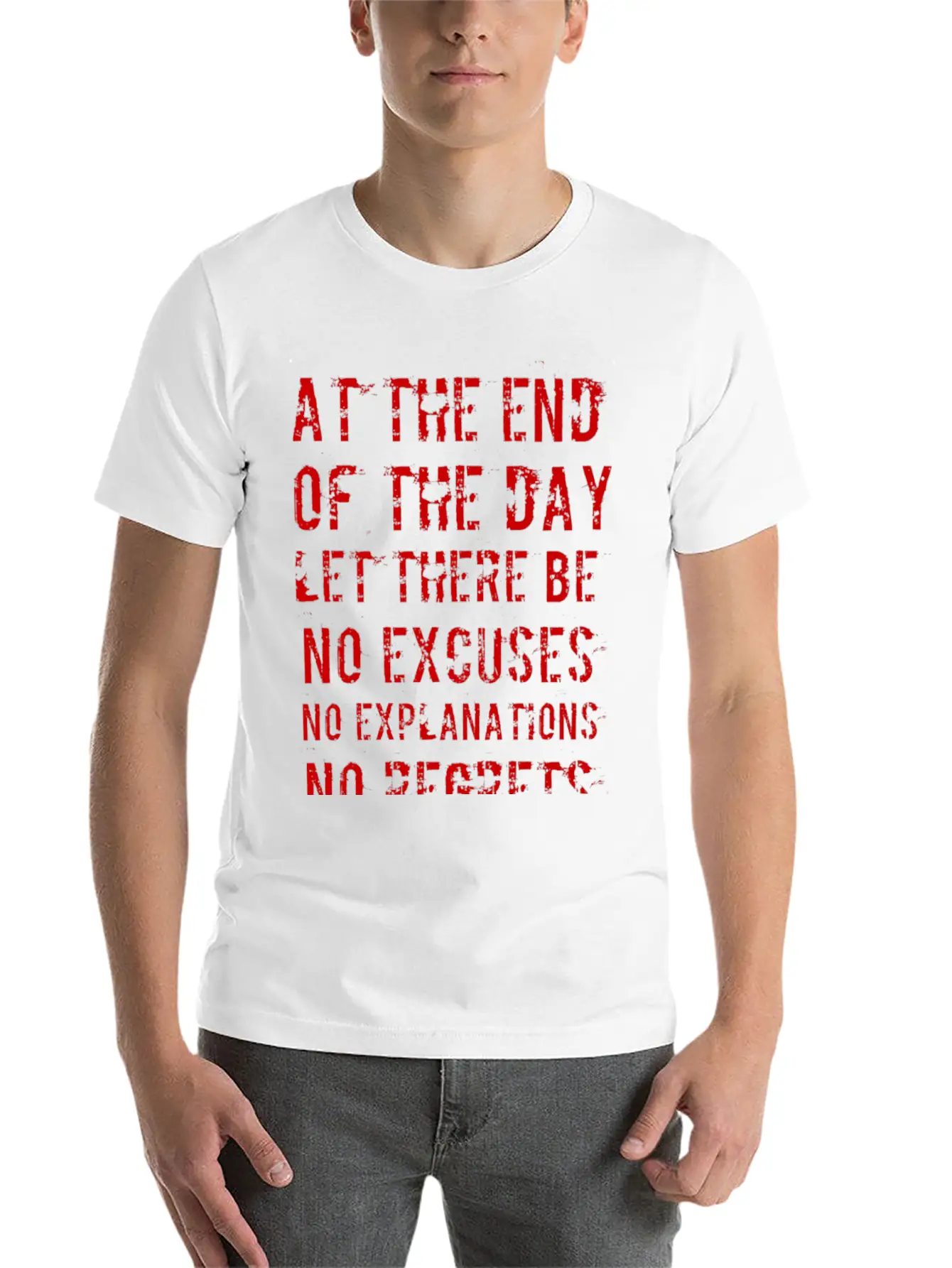 No Regrets Basic Graphic T-Shirt – Daily Comfort In Soft Cotton
