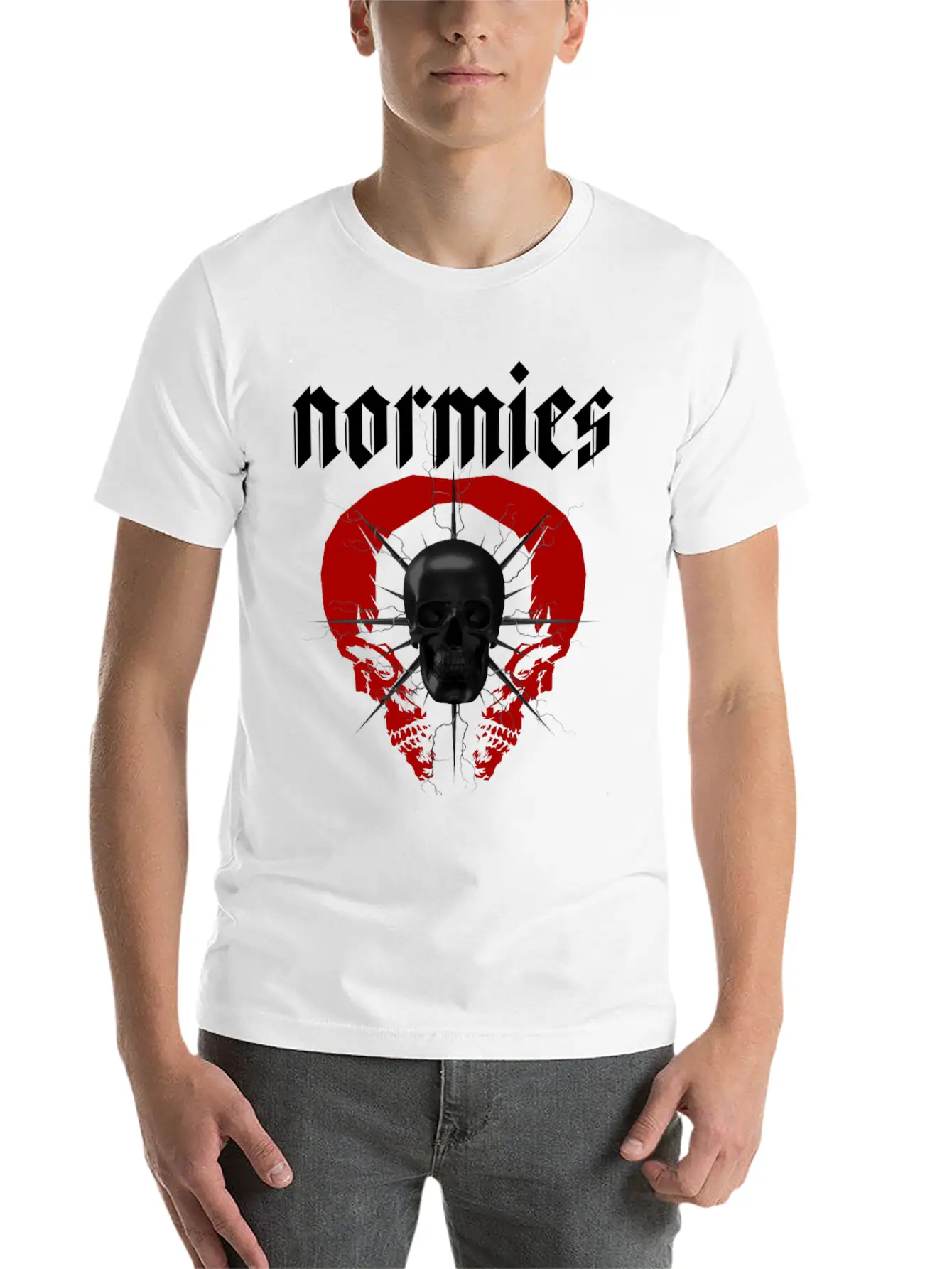 Normies Skull Modern Streetwear Timeless Short Sleeve Tee – Comfy And Minimalist Design