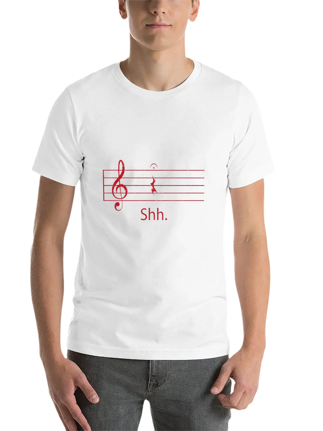 Notes Guitar Music Gift Unisex Short Sleeve Soft Cotton T-Shirt – Casual Everyday Wear