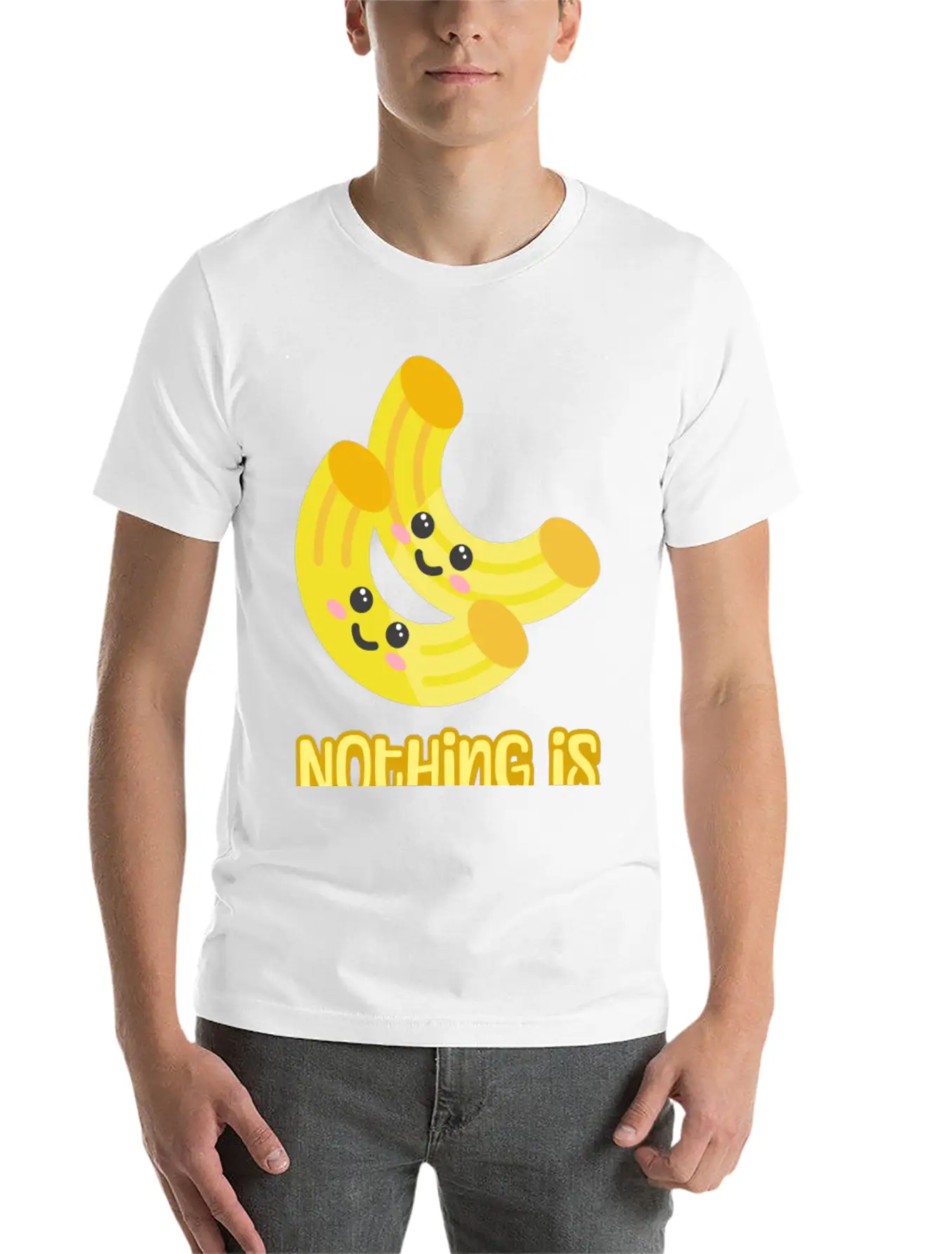 Nothing Is Im-pasta-ble! Cute And Punny Pasta Cart Comfortable Minimalist Graphic Tee – Summer Style Essential