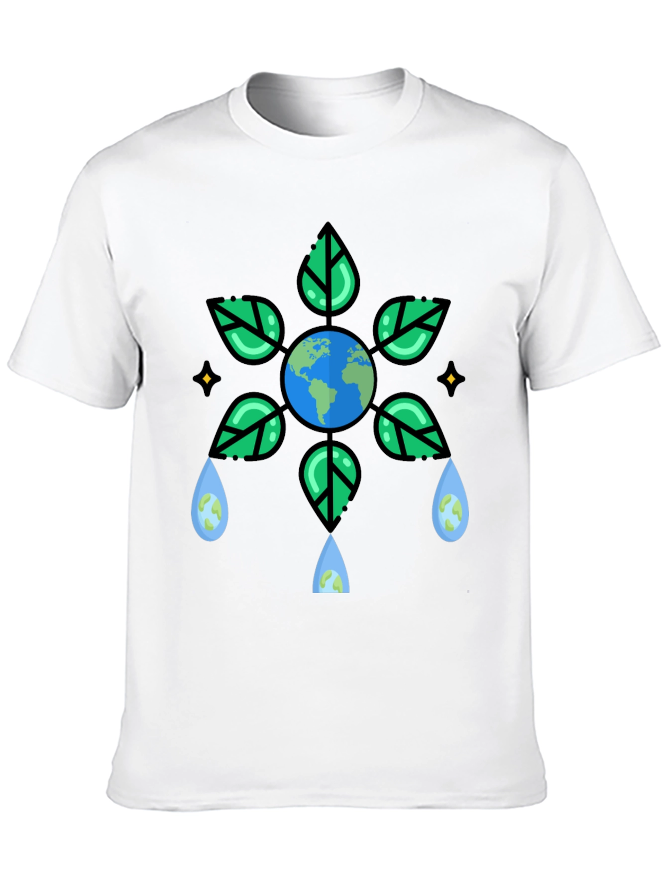 Eco-Friendly Earth Graphic T-Shirt
