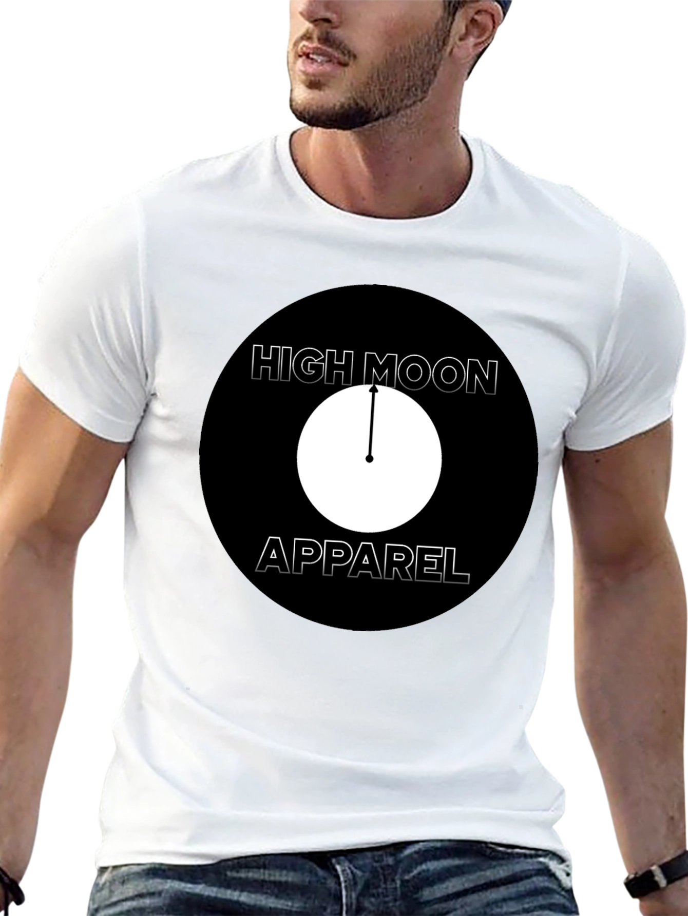 High Moon Apparel Black Graphic T-Shirt