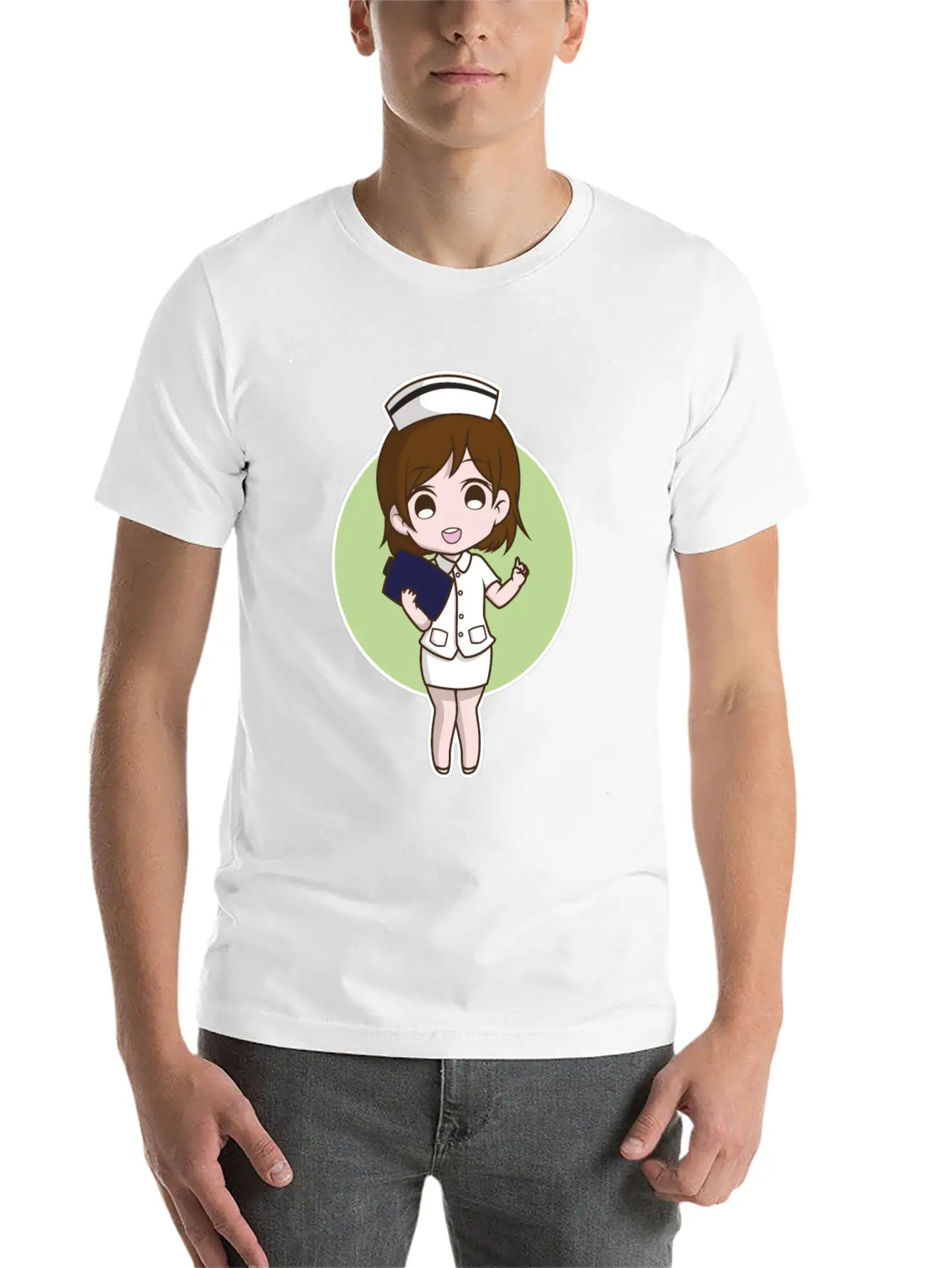 Nurse Cute Unisex Short Sleeve Soft Cotton T-Shirt – Casual Everyday Wear
