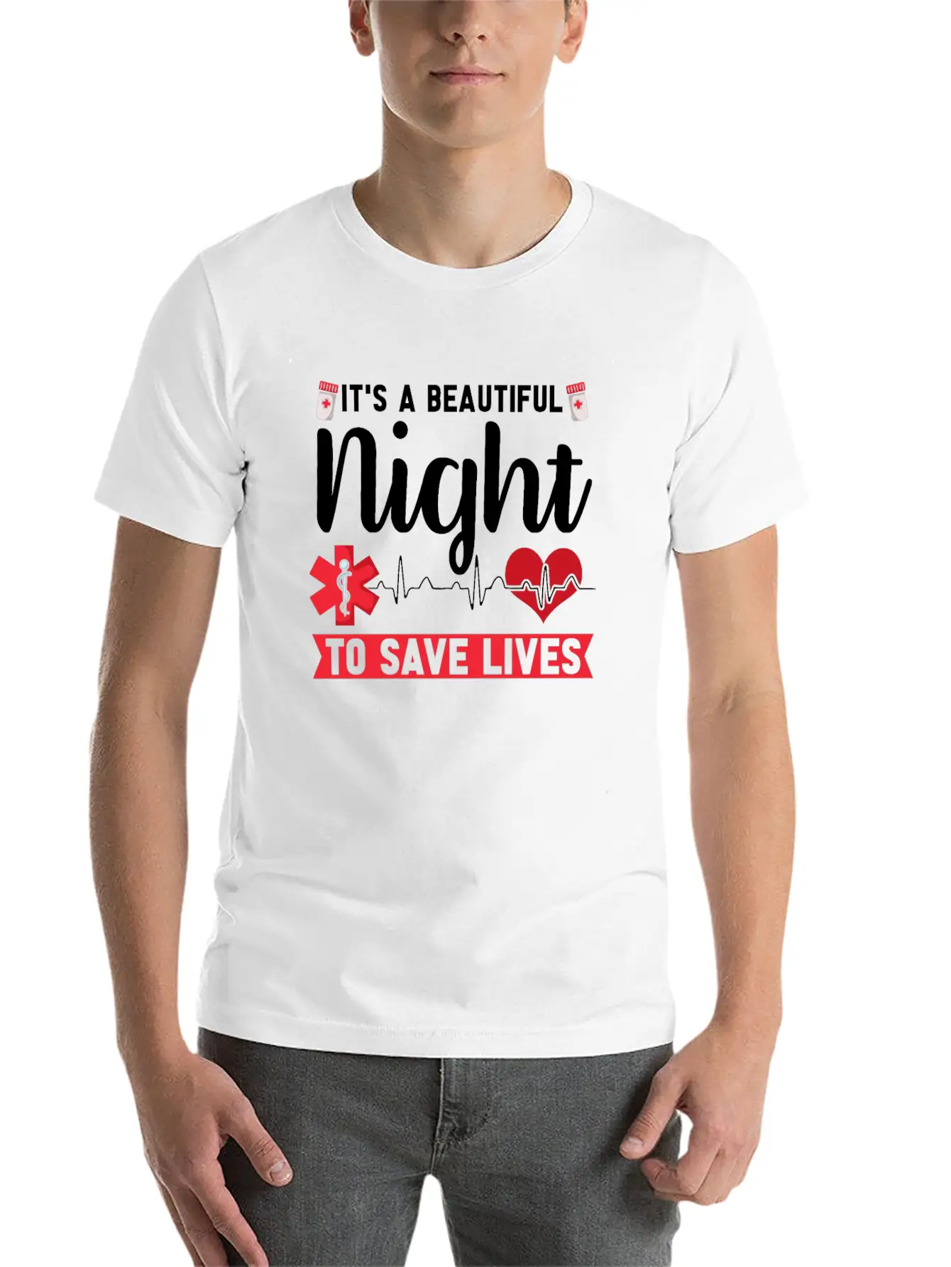 Nurse Nursing Heart Timeless Short Sleeve Tee – Comfy And Minimalist Design