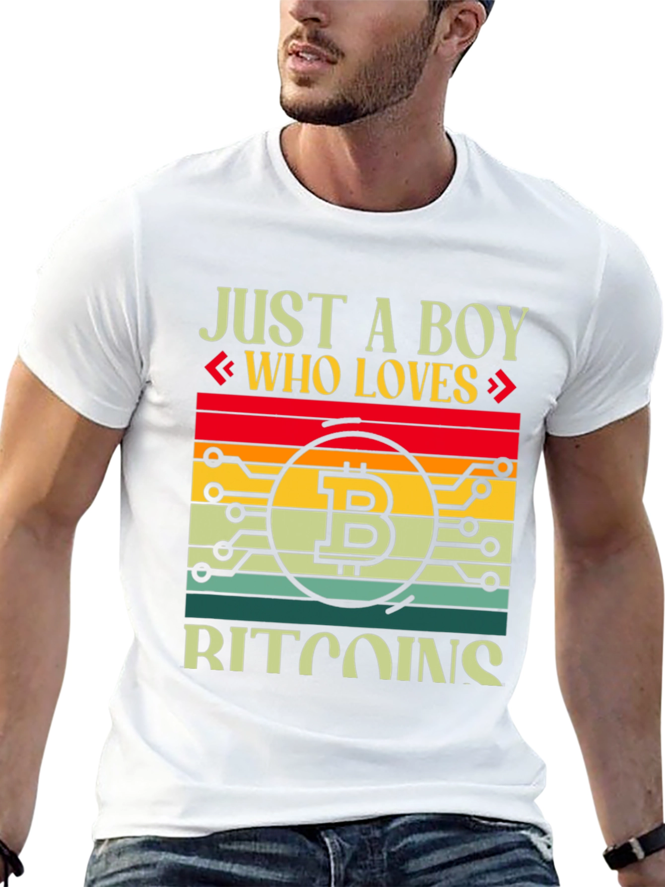 Bitcoin Lover Boy T-Shirt - Crypto Fan Apparel