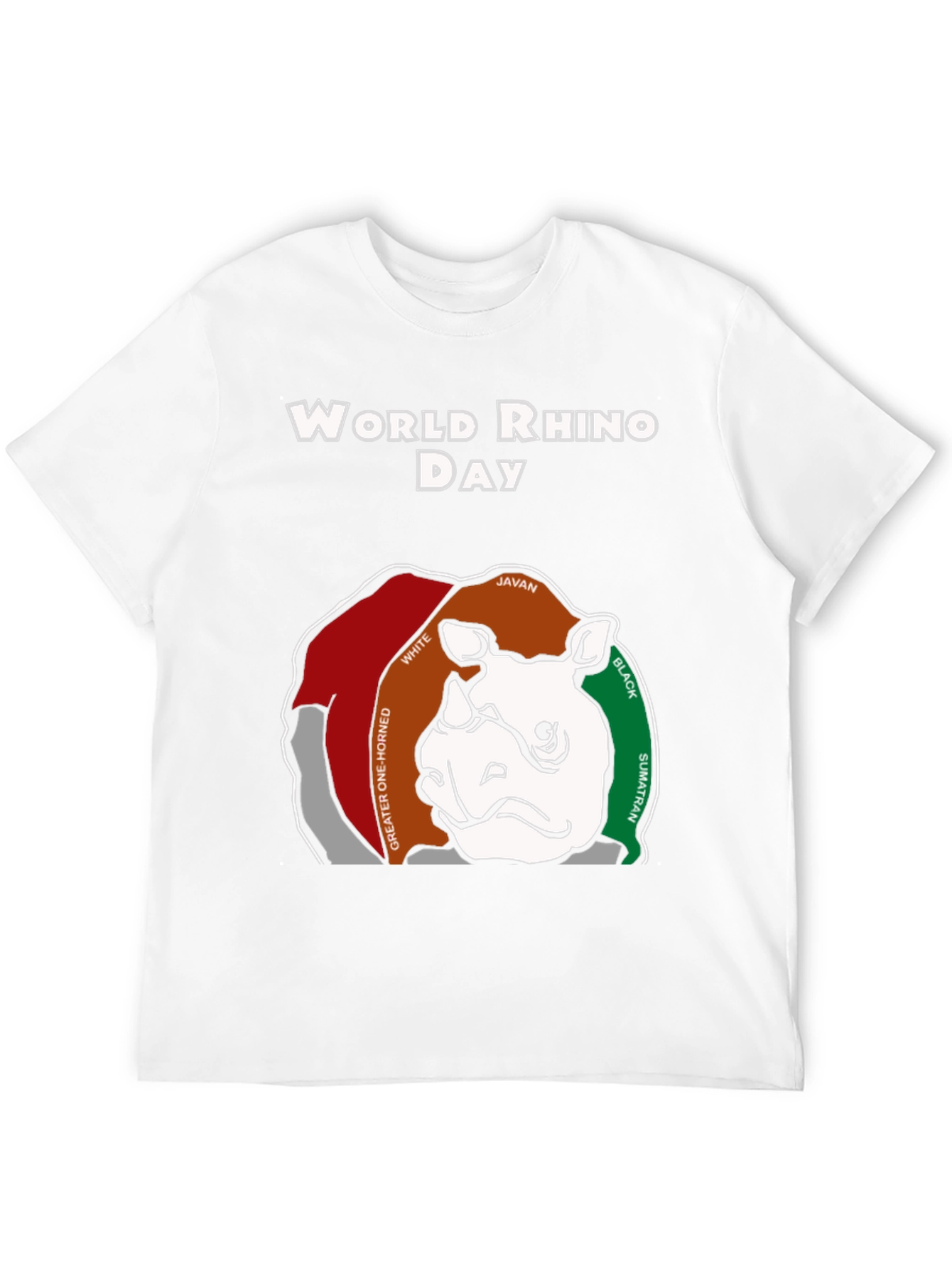 World Rhino Day T-Shirt: Rhino Species Graphic Tee