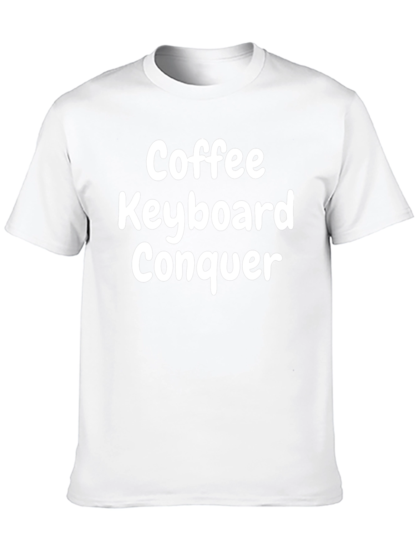 Coffee Keyboard Conquer T-Shirt - Black