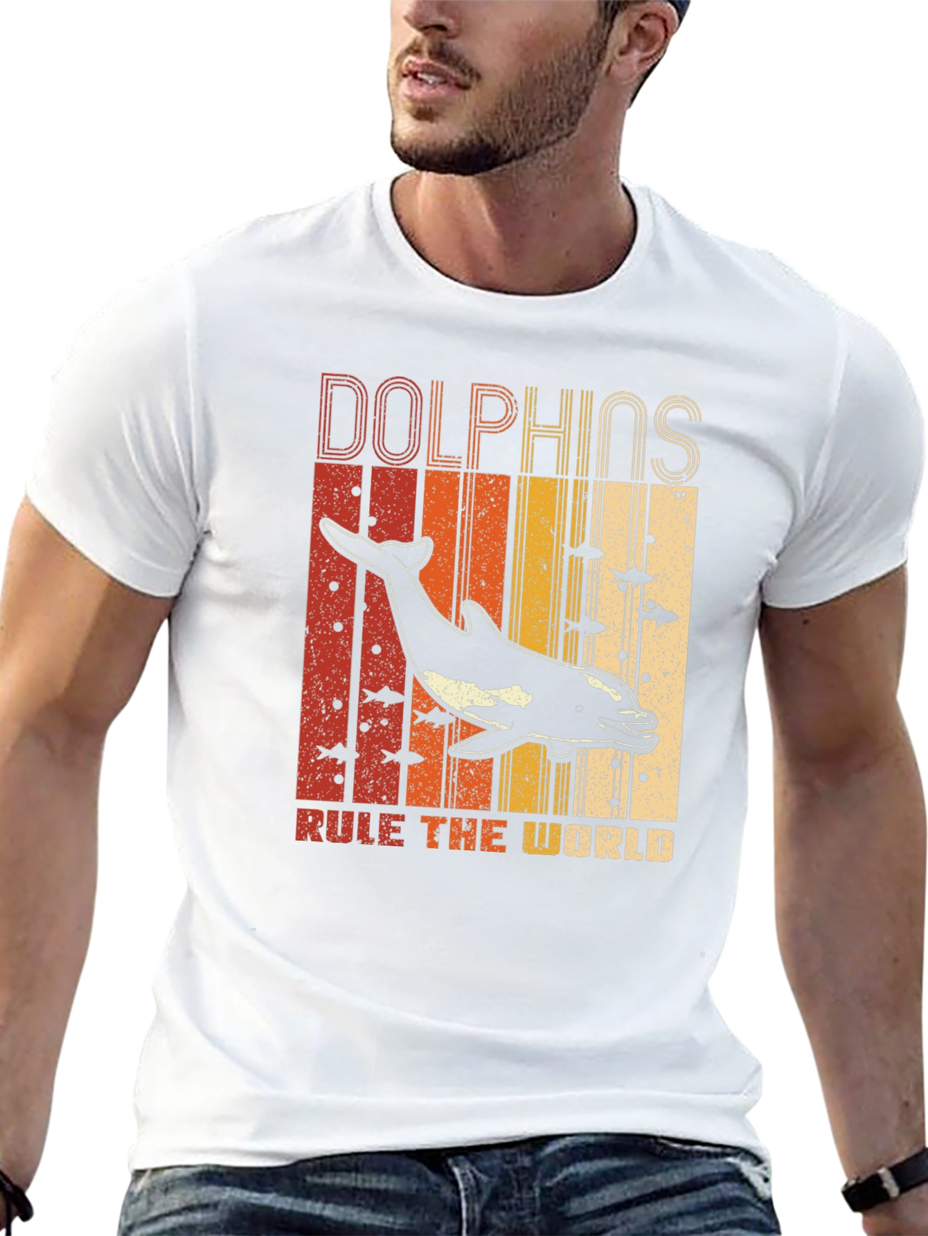 Dolphins Rule The World Graphic T-Shirt