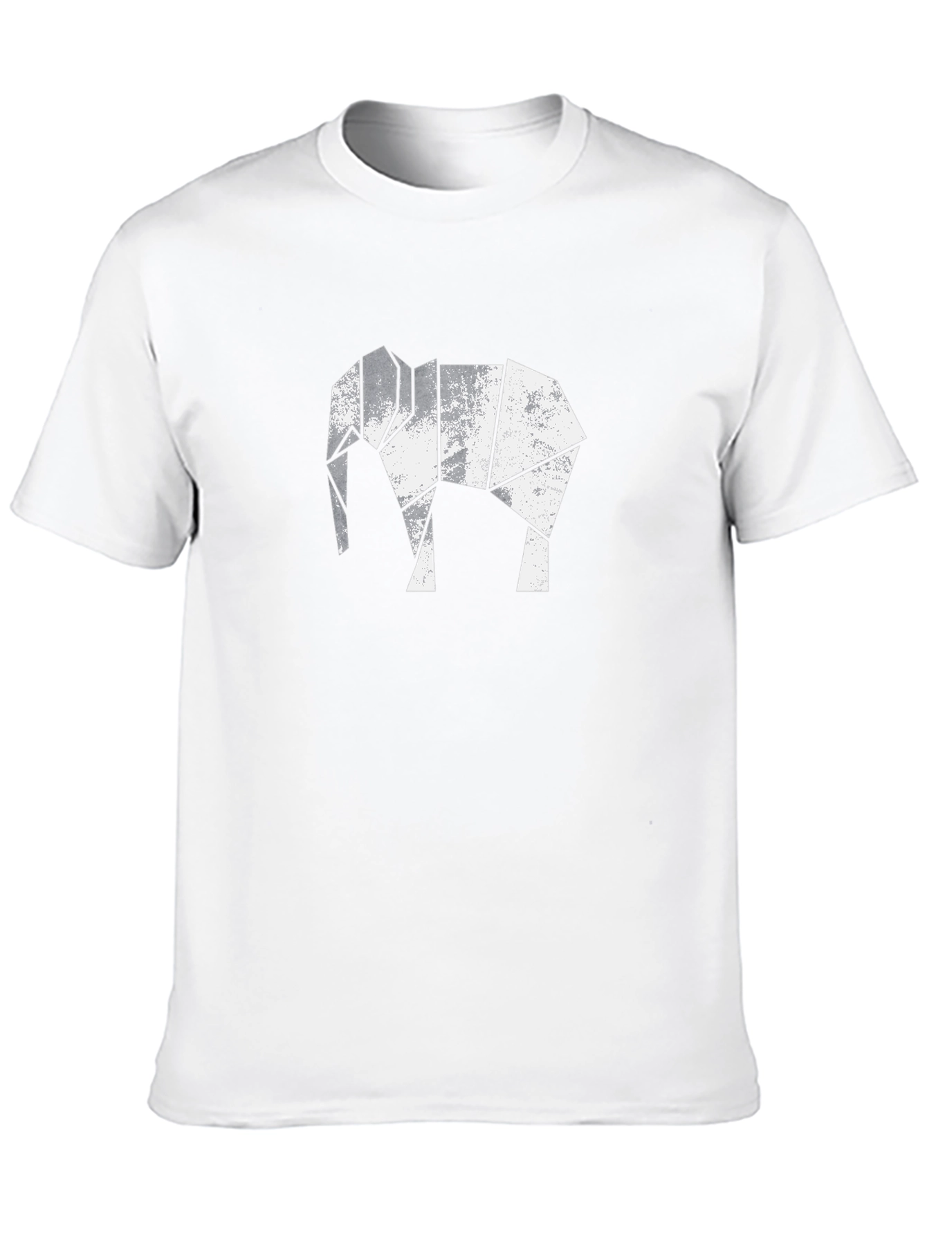 Geometric Elephant Graphic Tee - Modern Style