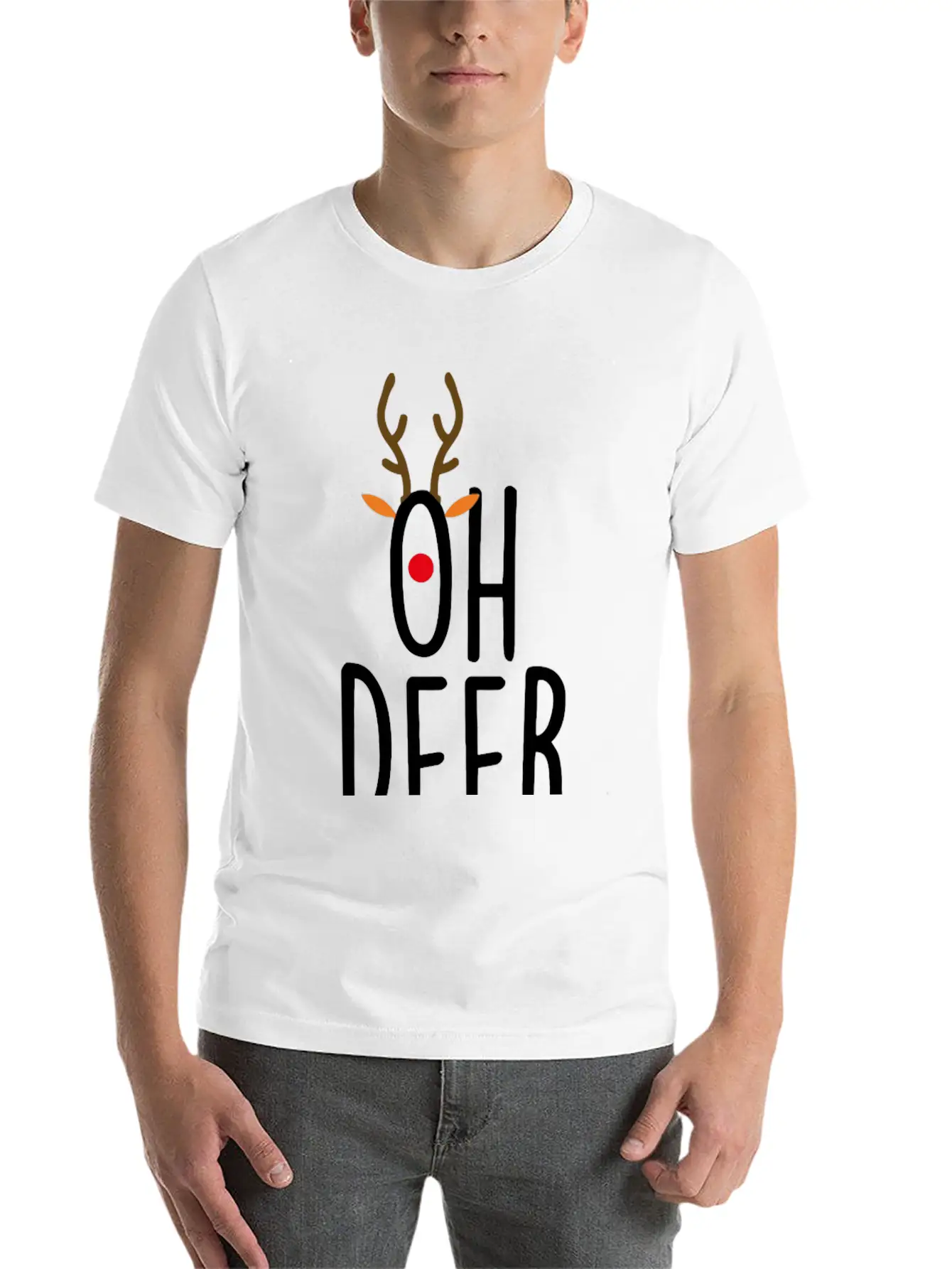 Oh Deer Stylish Everyday T-Shirt – Unisex Basic Cotton Tee