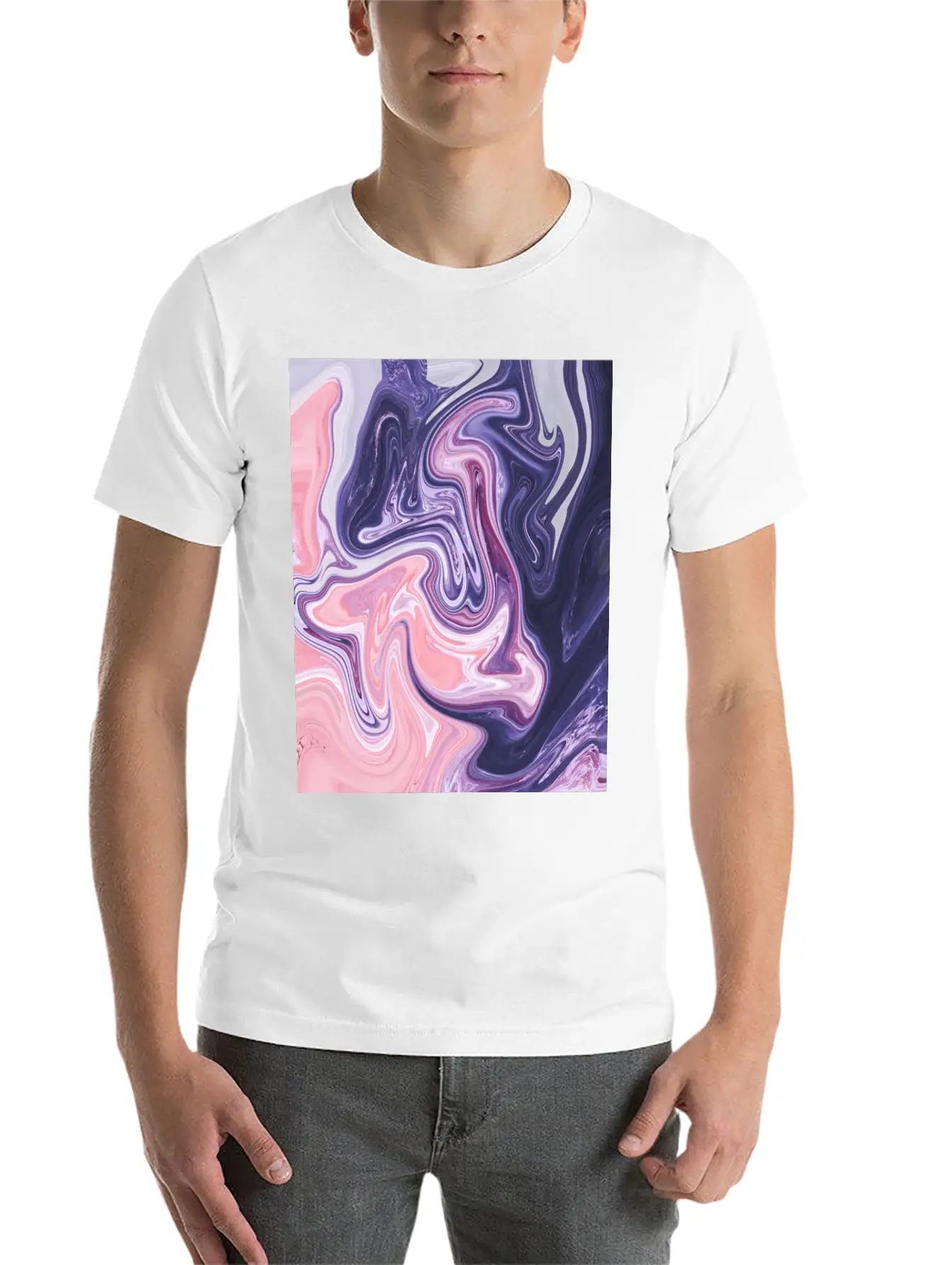 Oil Paint Art Essential Unisex Summer Tee – Soft Cotton Casual Fit
