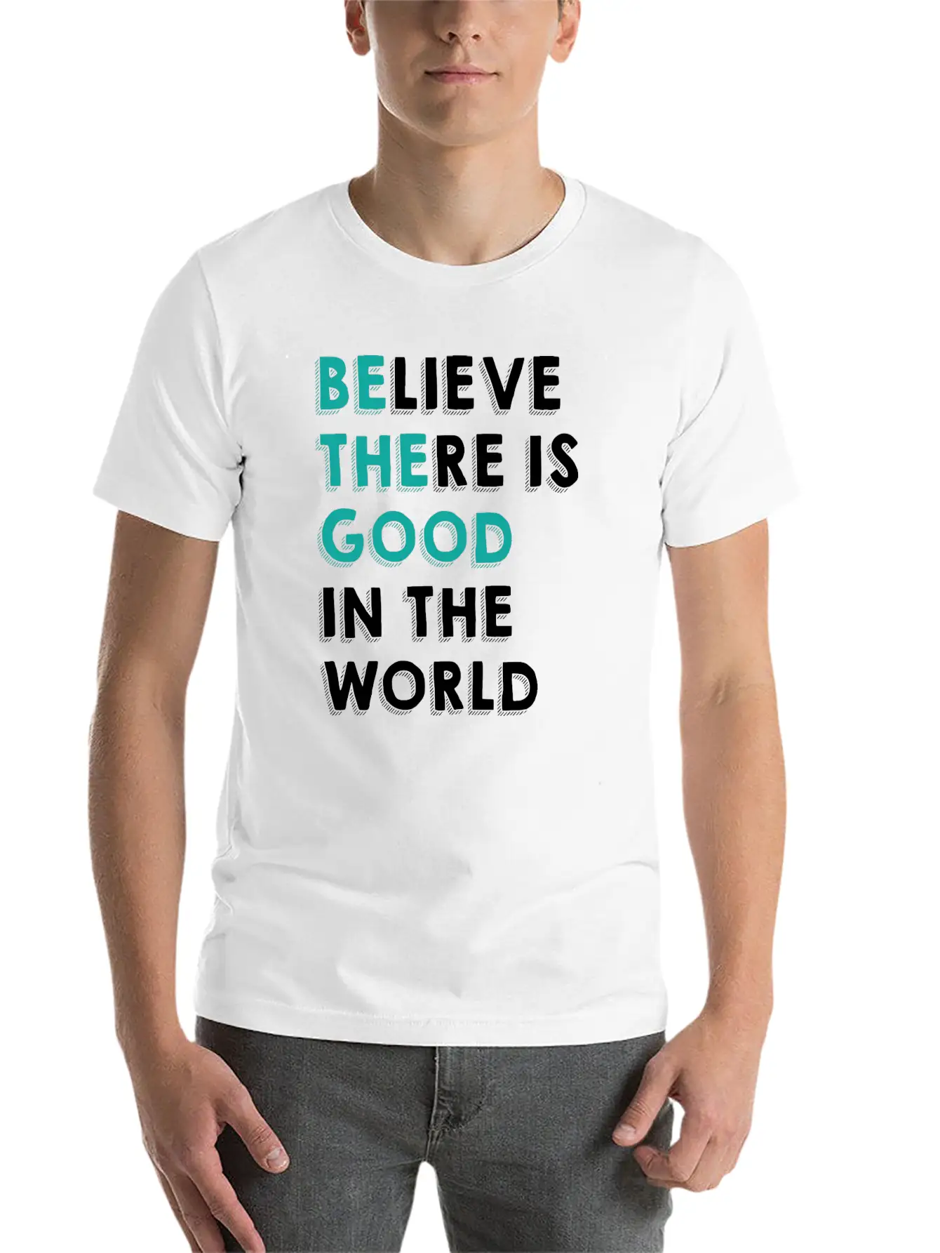 Optimism Good In The World Cool Gift Timeless Short Sleeve Tee – Comfy And Minimalist Design