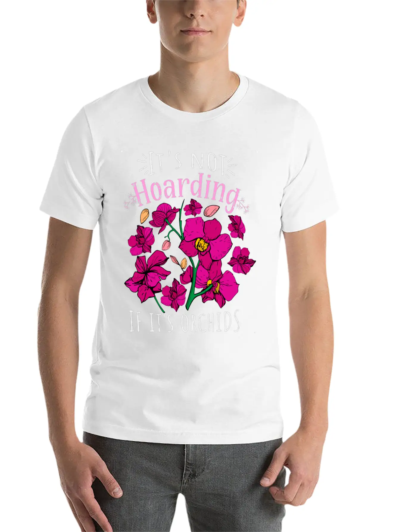Orchids Plant Lover Women Flowers Gift Florist Comfortable Minimalist Graphic Tee – Summer Style Essential