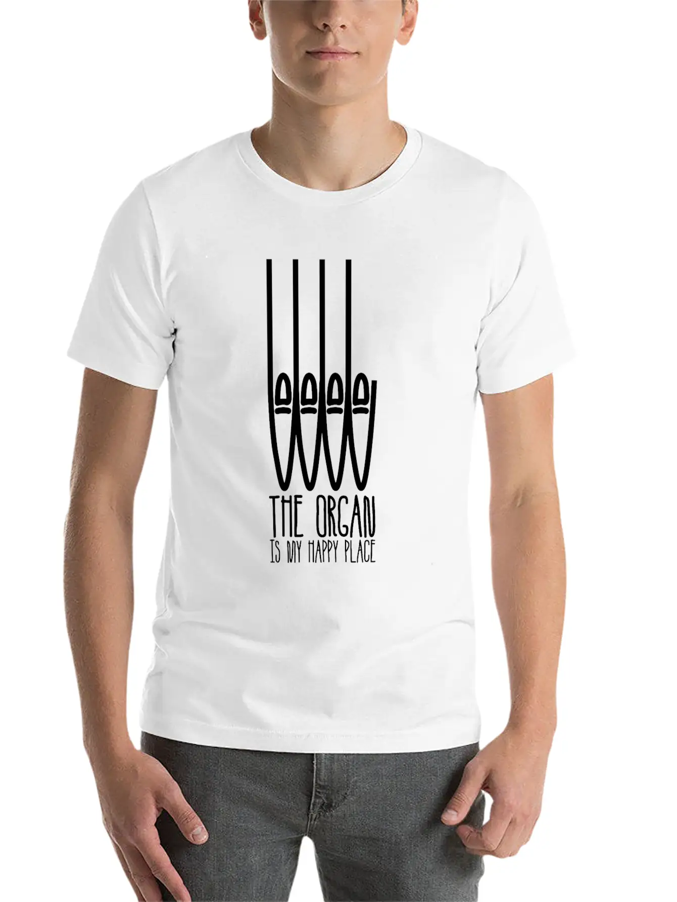 Organ Player Church Music Organist Basic Graphic T-Shirt – Daily Comfort In Soft Cotton