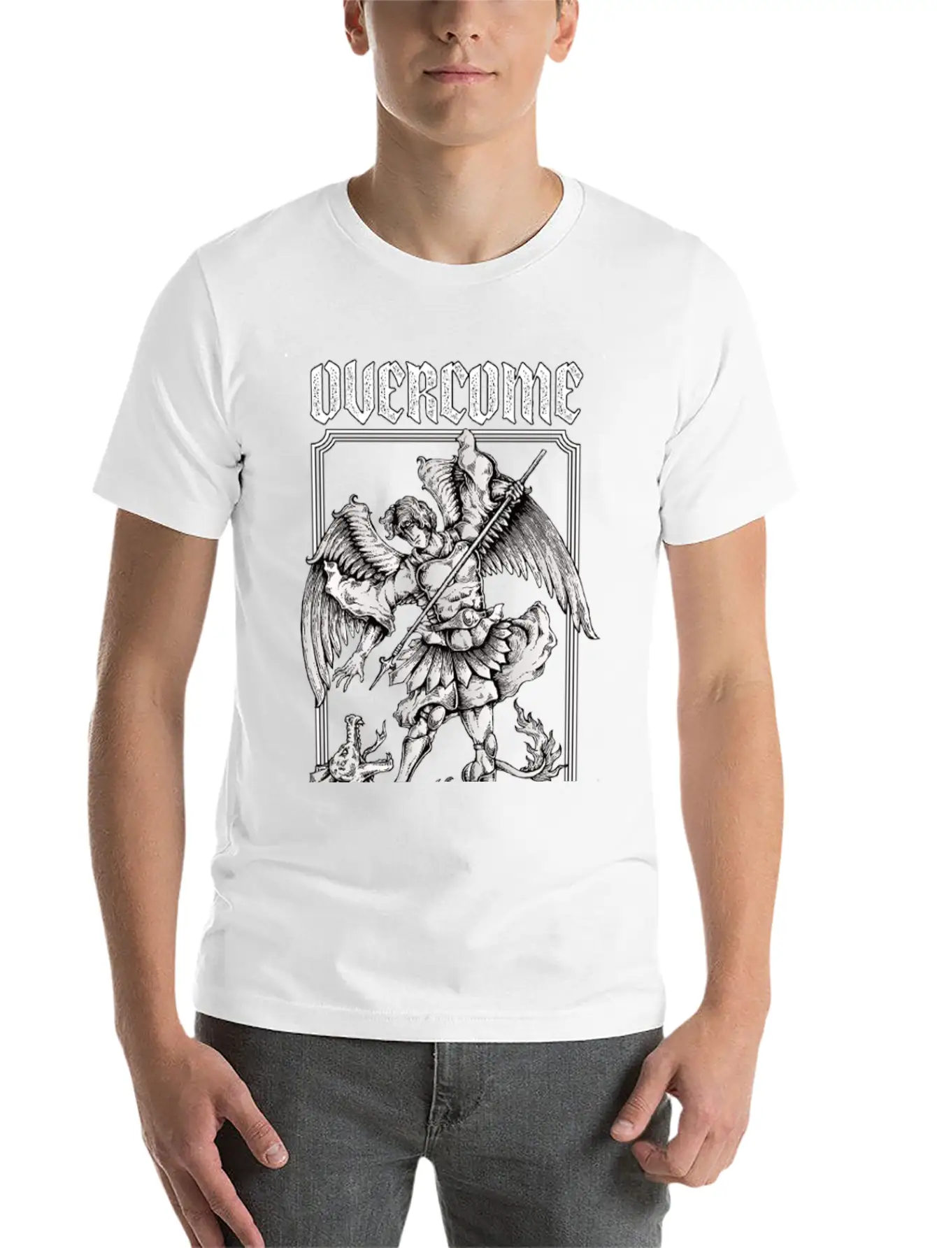 Overcome Your Fears Essential Unisex Summer Tee – Soft Cotton Casual Fit