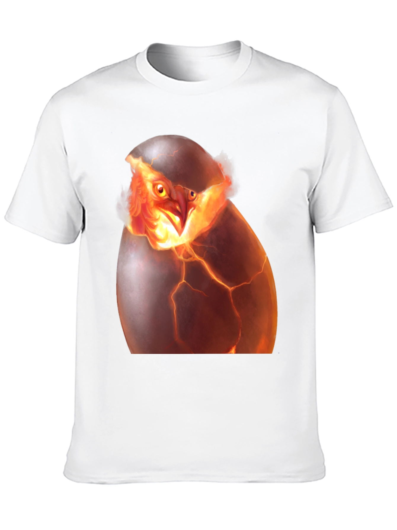 Phoenix Hatching T-Shirt - Fiery Bird Design