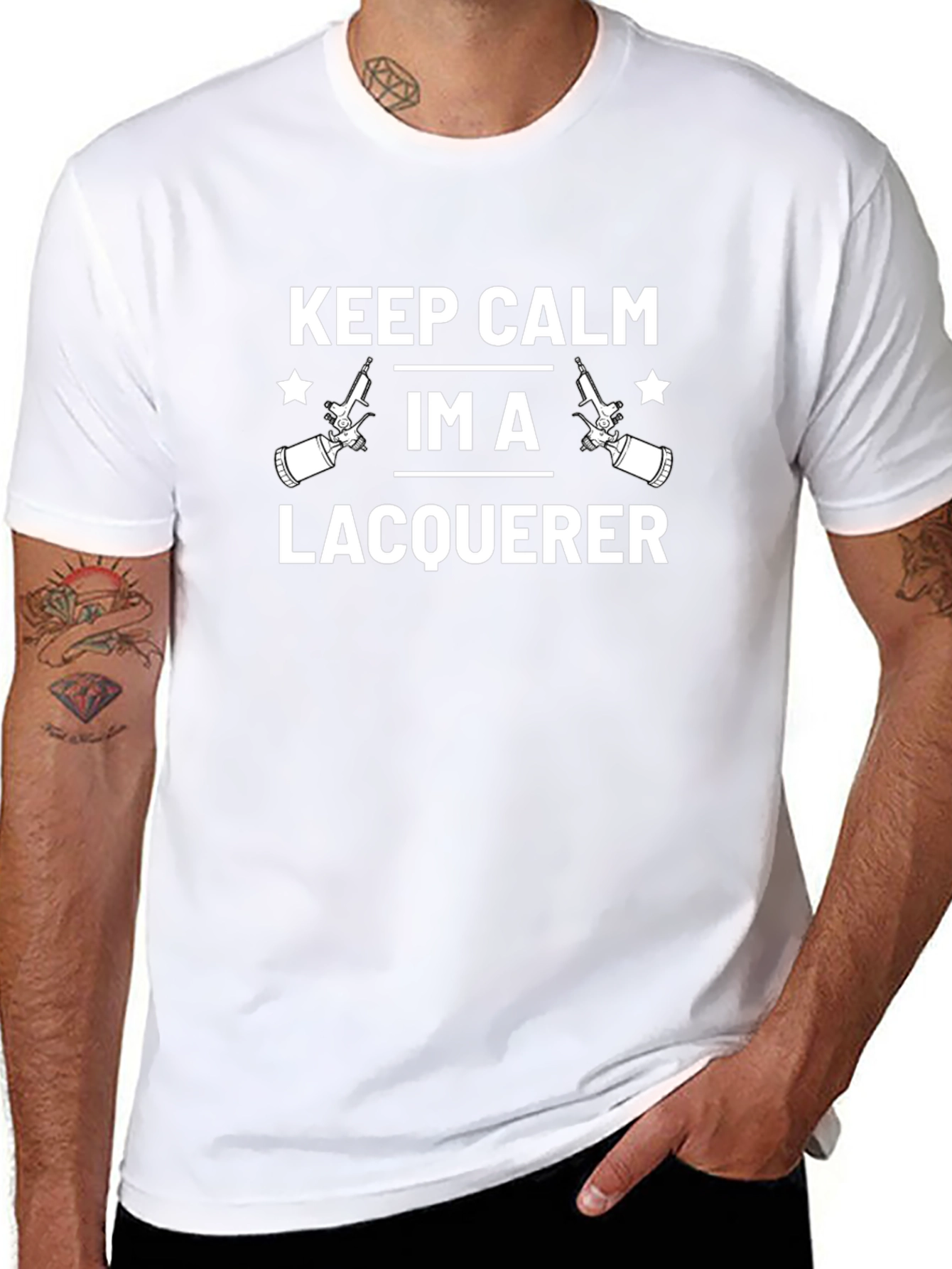 Keep Calm Lacquerer T-Shirt - Funny Job Tee