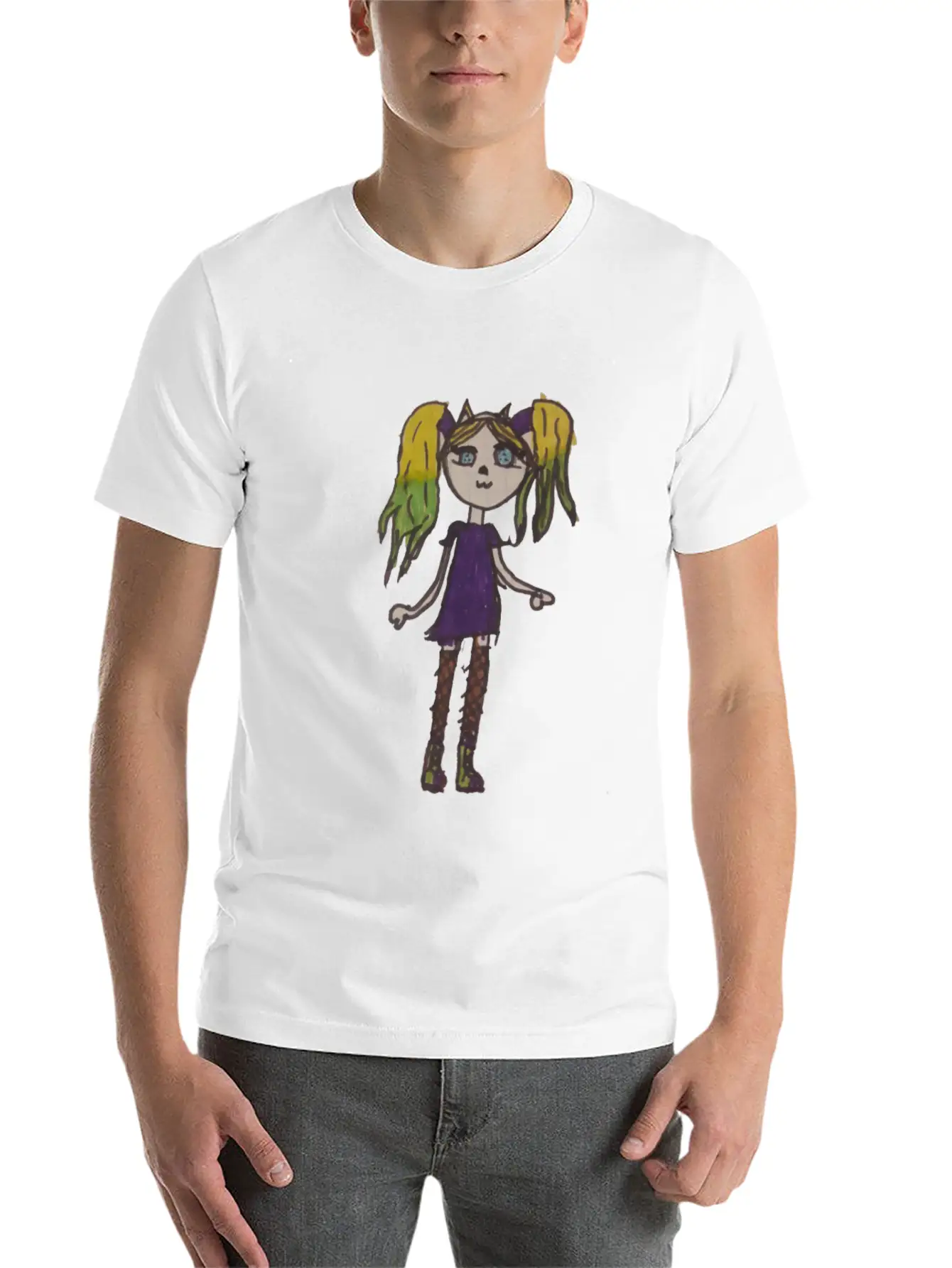 Painting Little Girl Stylish Everyday T-Shirt – Unisex Basic Cotton Tee