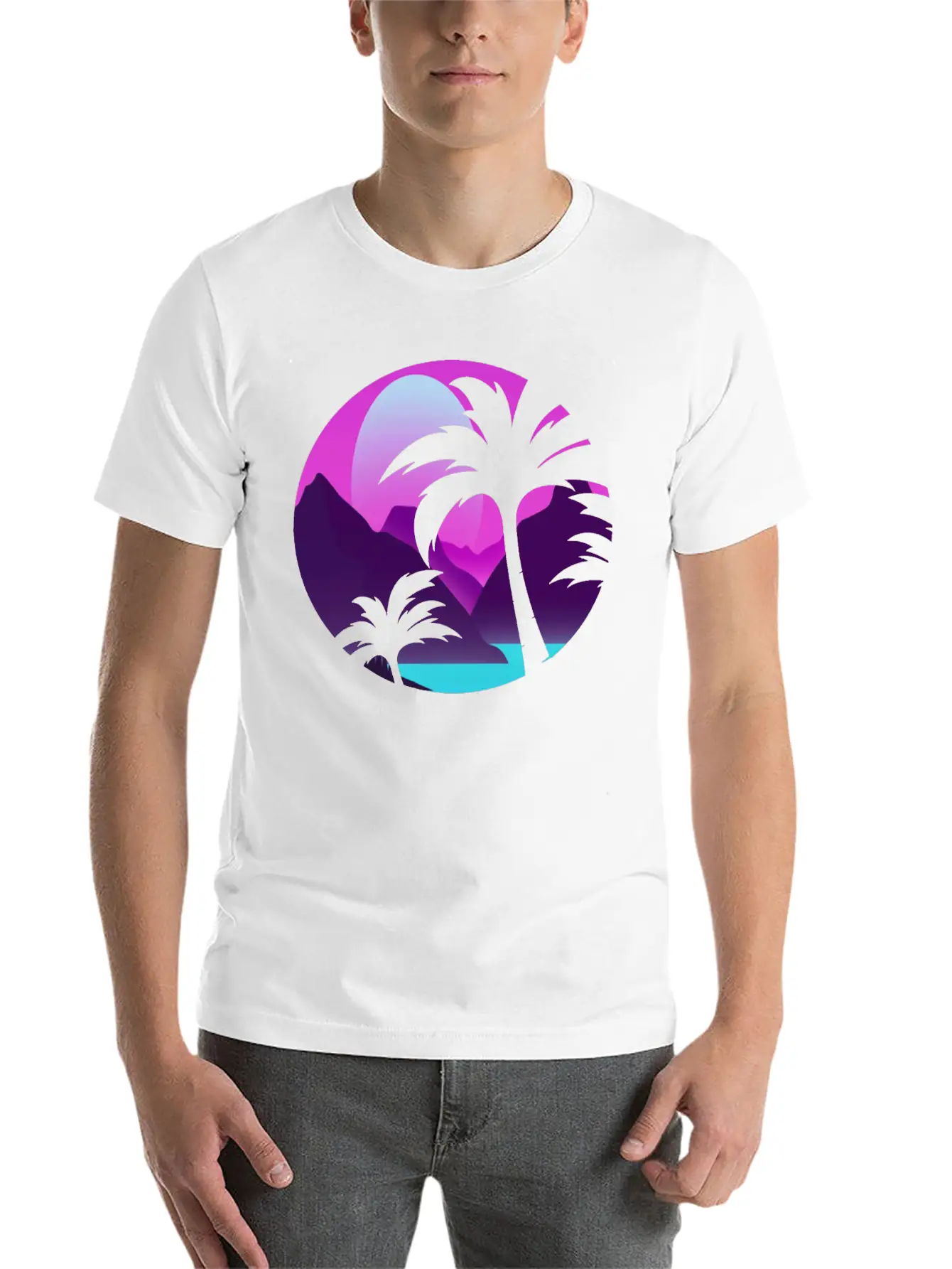 Palm And Sun Timeless Short Sleeve Tee – Comfy And Minimalist Design