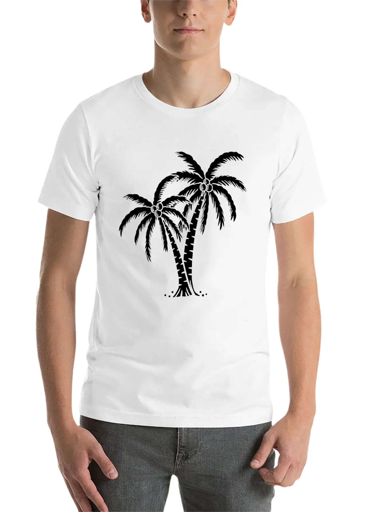 Palm Tree Timeless Short Sleeve Tee – Comfy And Minimalist Design