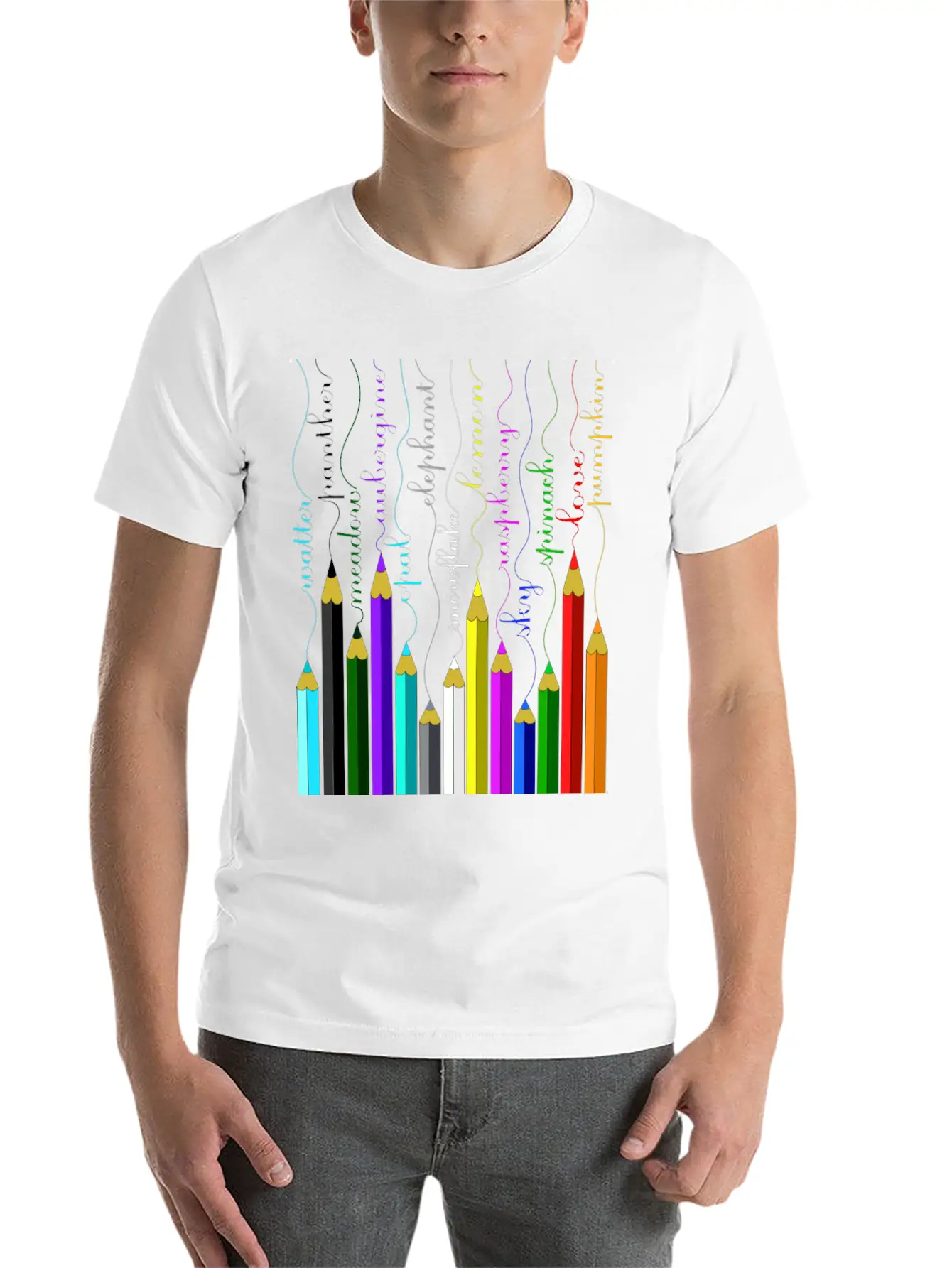 Pencil Unisex Short Sleeve Soft Cotton T-Shirt – Casual Everyday Wear
