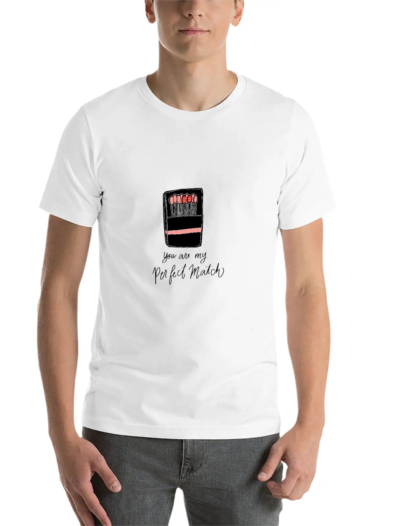 Perfect Match Single And Happy Gift Stylish Everyday T-Shirt – Unisex Basic Cotton Tee