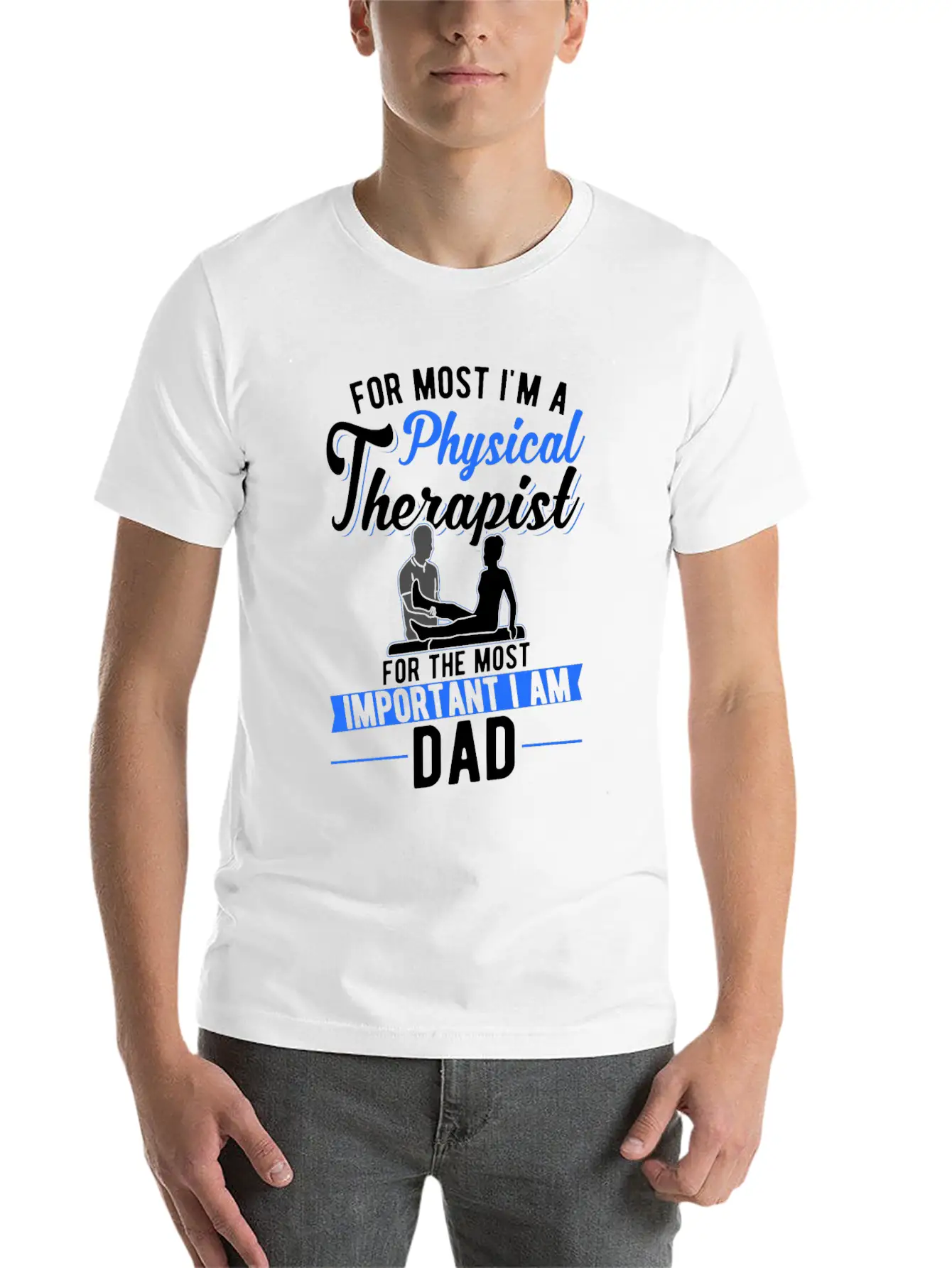 Physiotherapist Father Physiotherapy Papa Physio Comfortable Minimalist Graphic Tee – Summer Style Essential