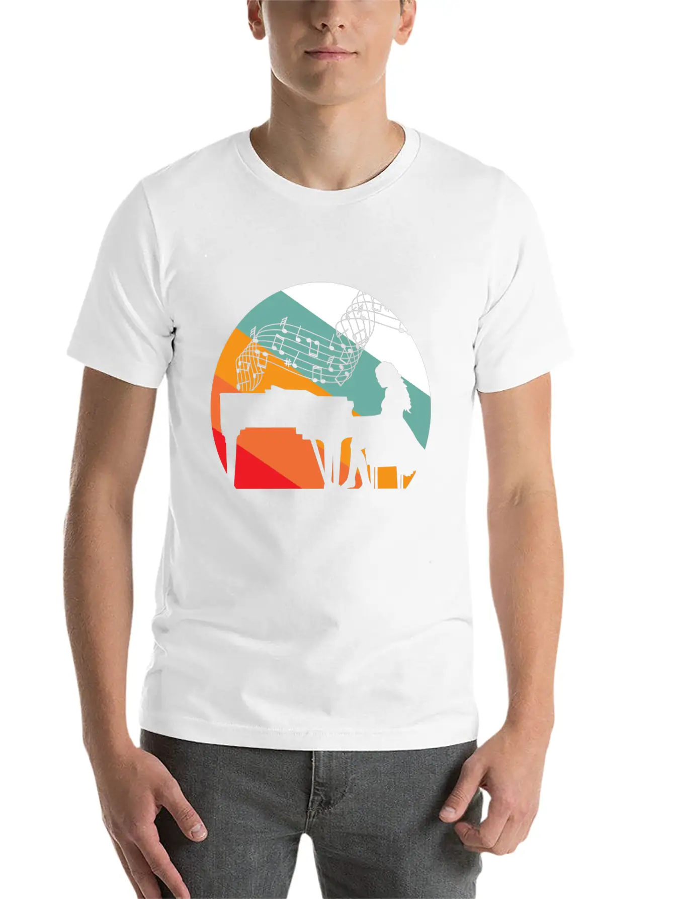 Piano Pianist Piano Pianist Woman Unisex Casual T-Shirt – Clean Design For Daily Comfort
