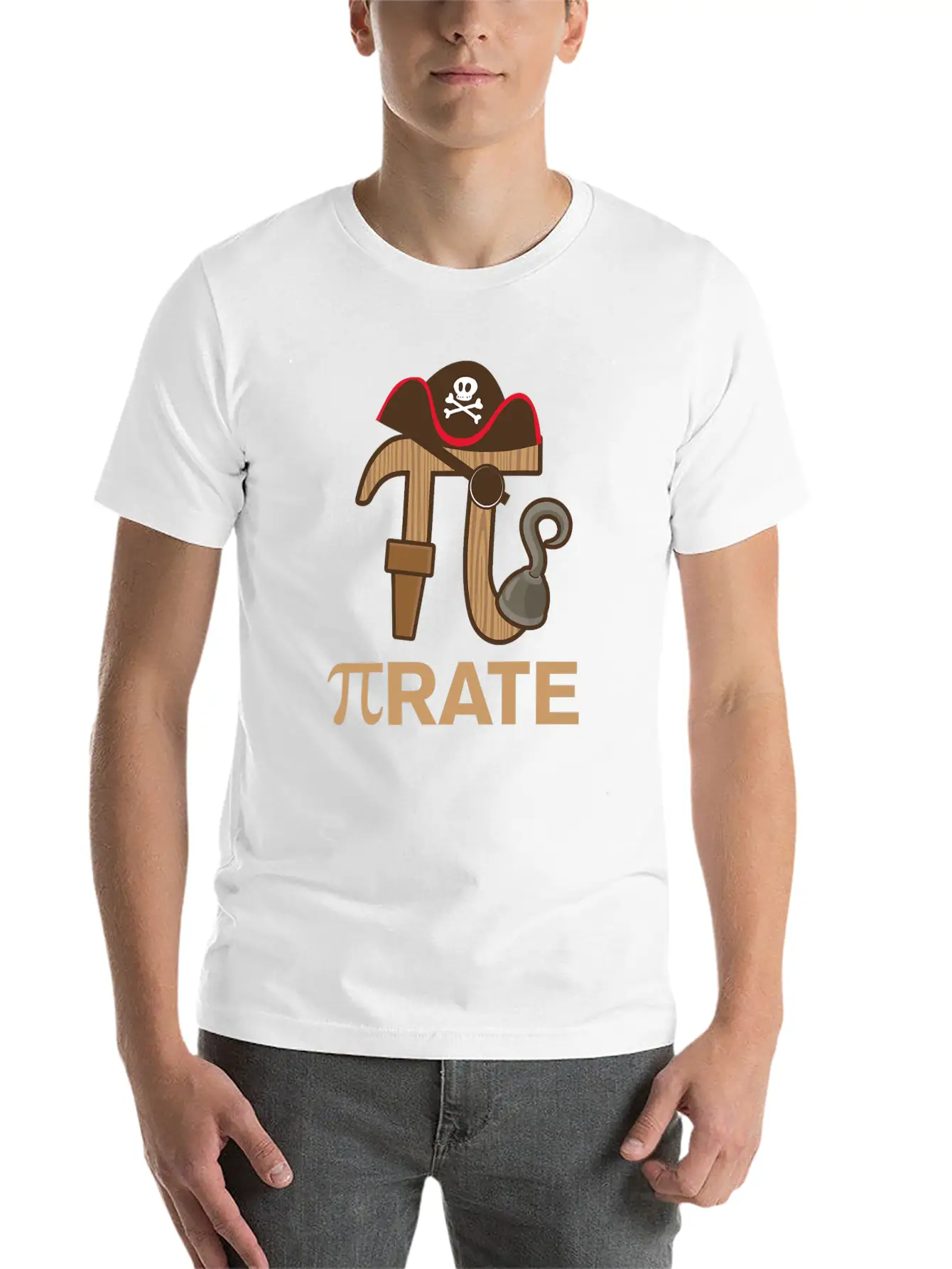 Pirate Funny Math Geek 3 14 Hat Hook Pi Day March Timeless Short Sleeve Tee – Comfy And Minimalist Design