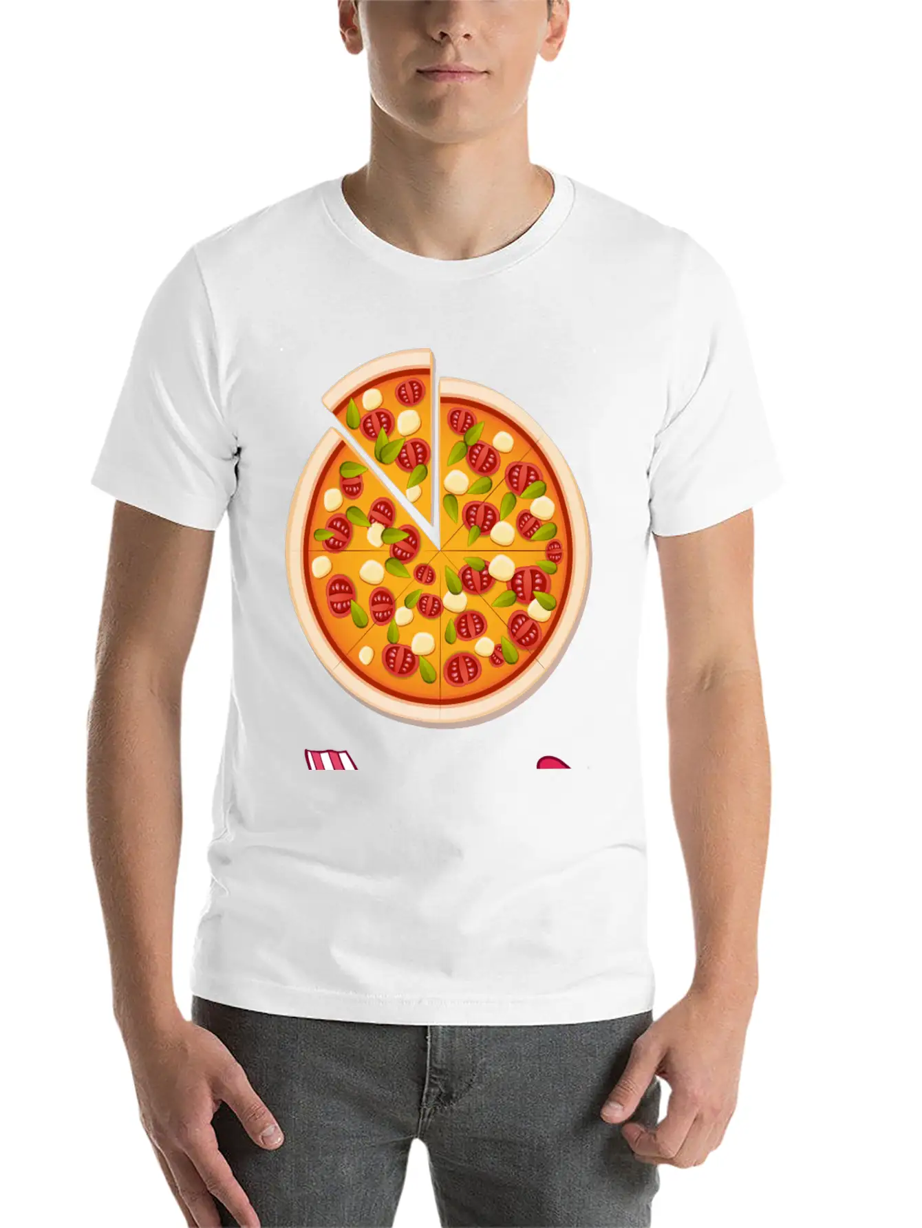 PIZZA Is My Valentine - Arrow Pointing Left Comfortable Minimalist Graphic Tee – Summer Style Essential