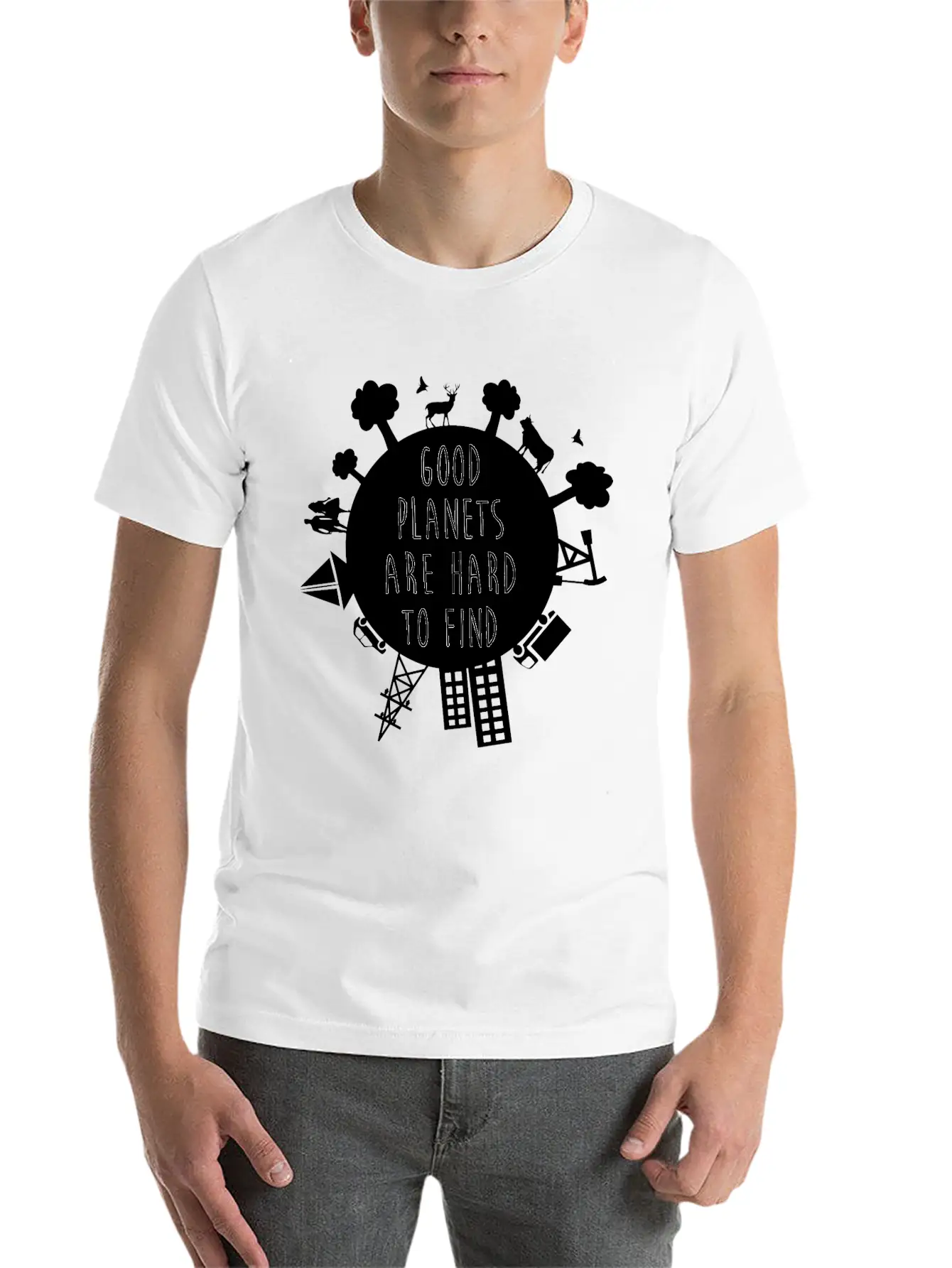 Planet B? Basic Graphic T-Shirt – Daily Comfort In Soft Cotton