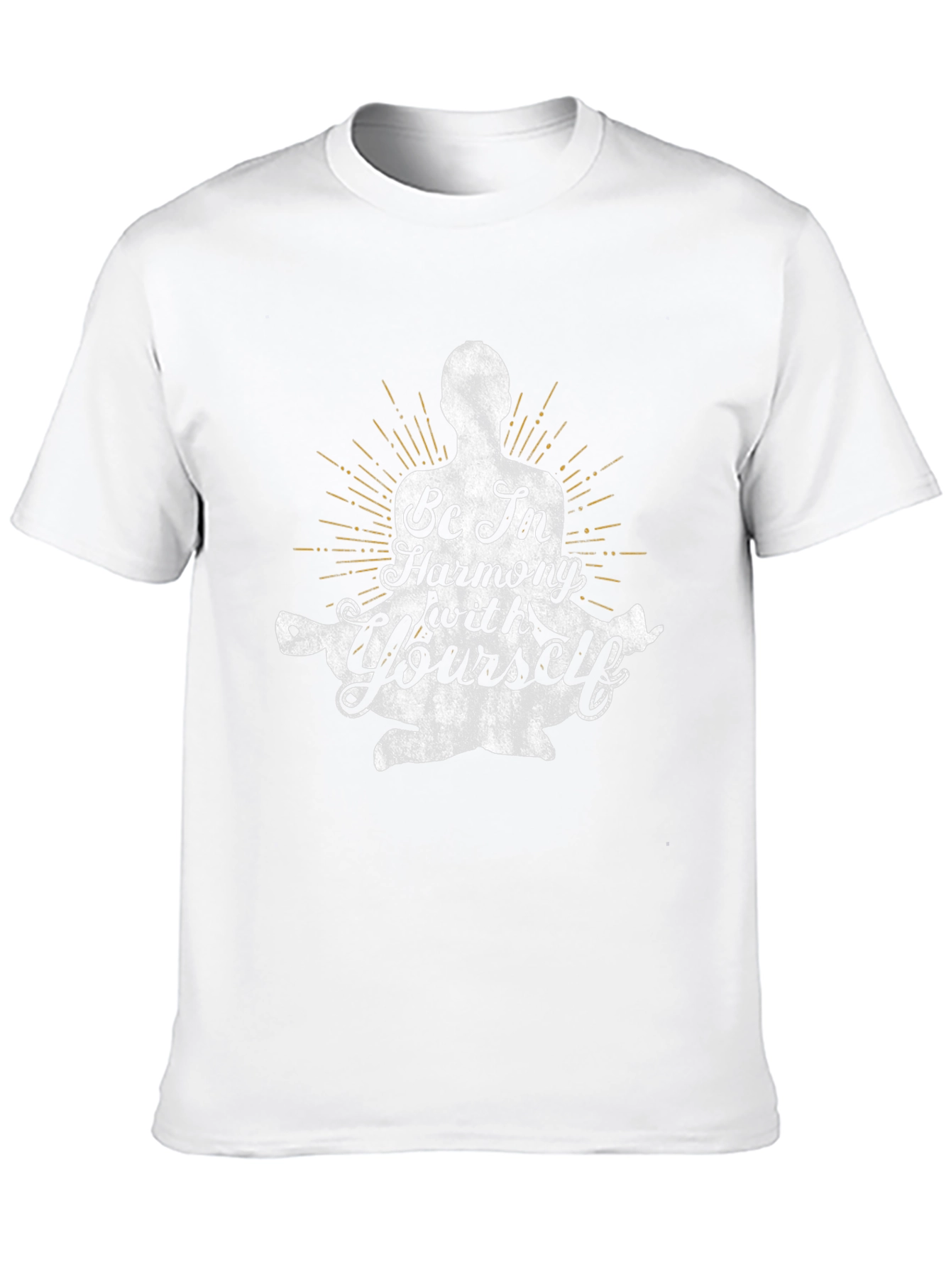 Be In Harmony With Yourself Black Graphic Tee