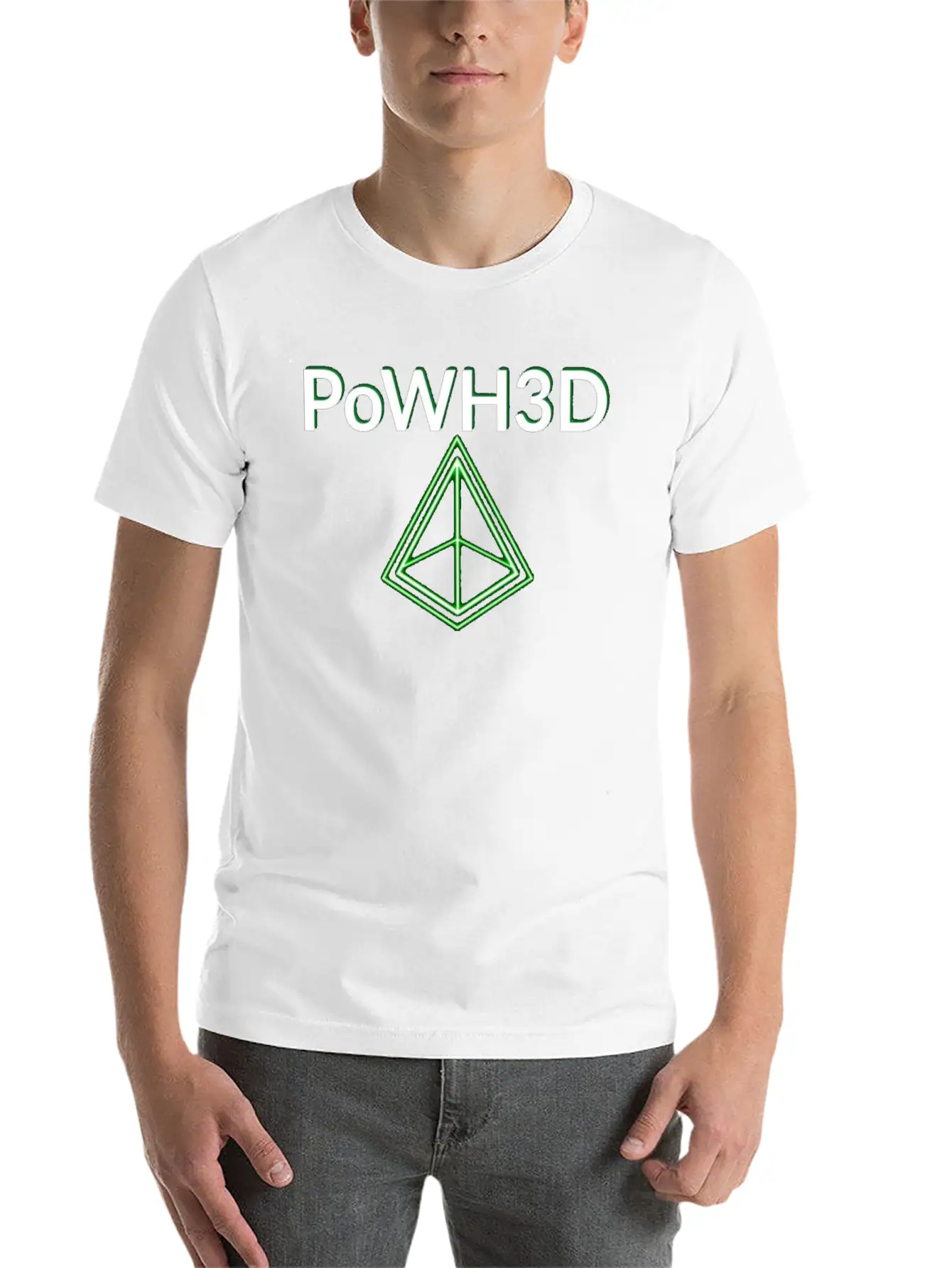 POWH3D GREEN Essential Unisex Summer Tee – Soft Cotton Casual Fit
