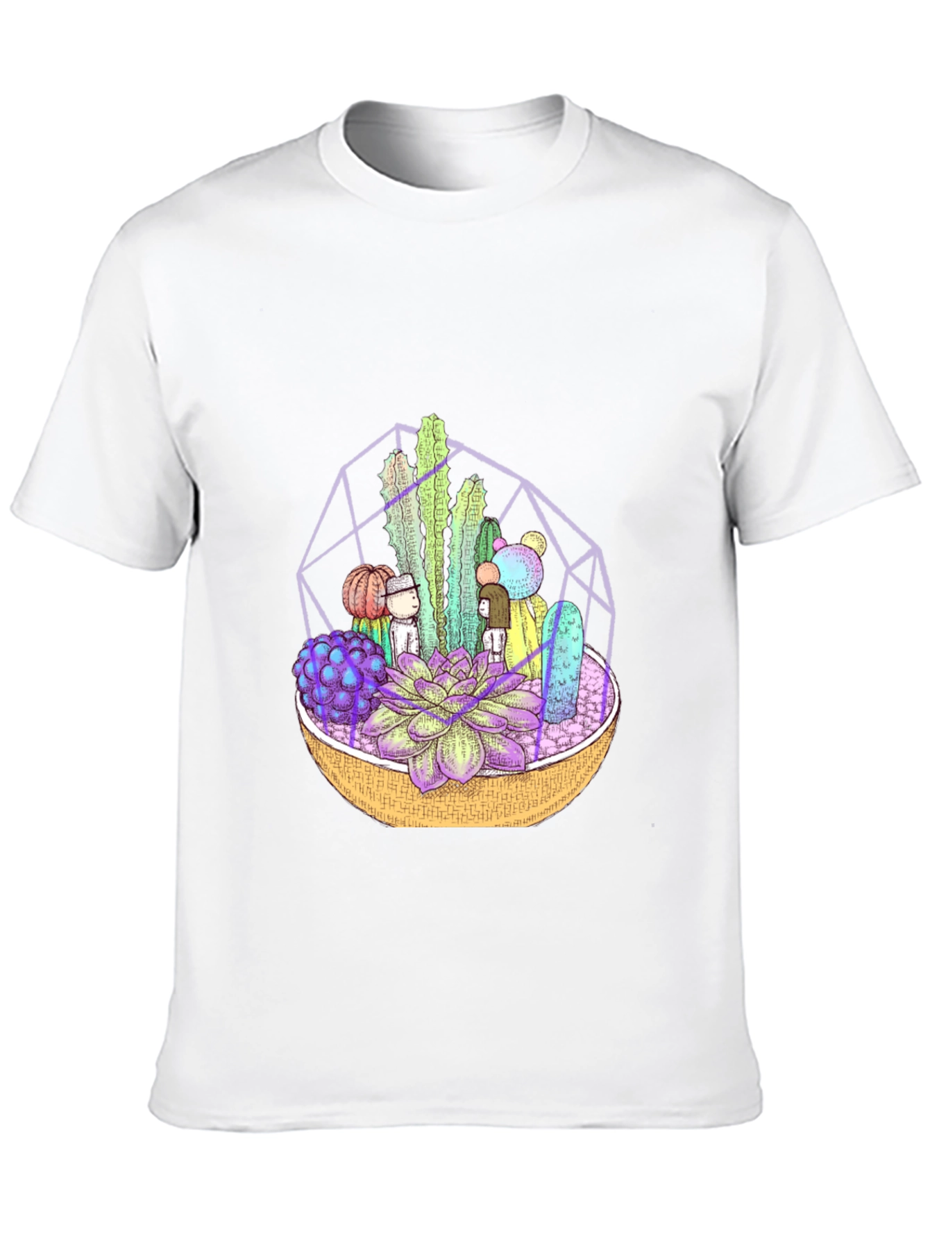 Terrarium Graphic Print Black T-Shirt