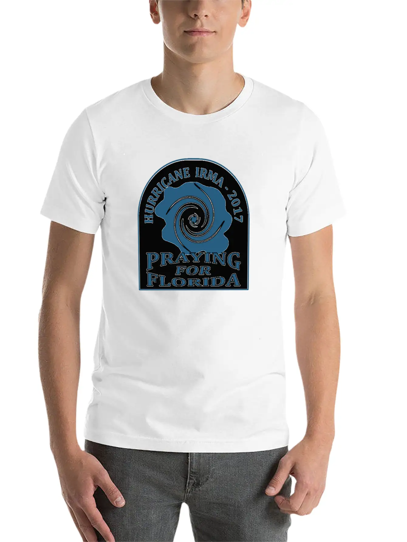 Praying For Florida Hurricane Irma 2017 Essential Unisex Summer Tee – Soft Cotton Casual Fit