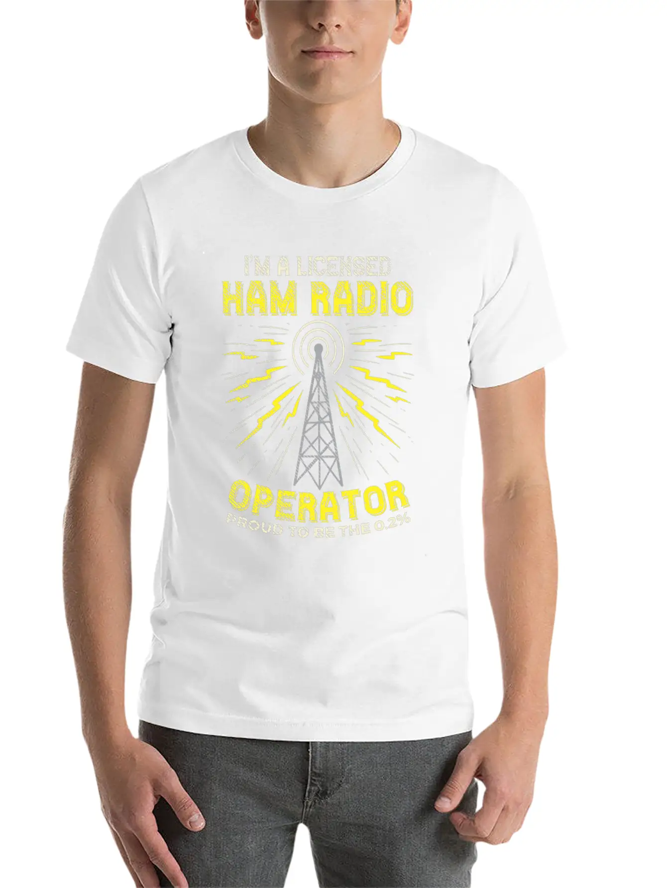 Proud Ham Radio Operator Stylish Everyday T-Shirt – Unisex Basic Cotton Tee