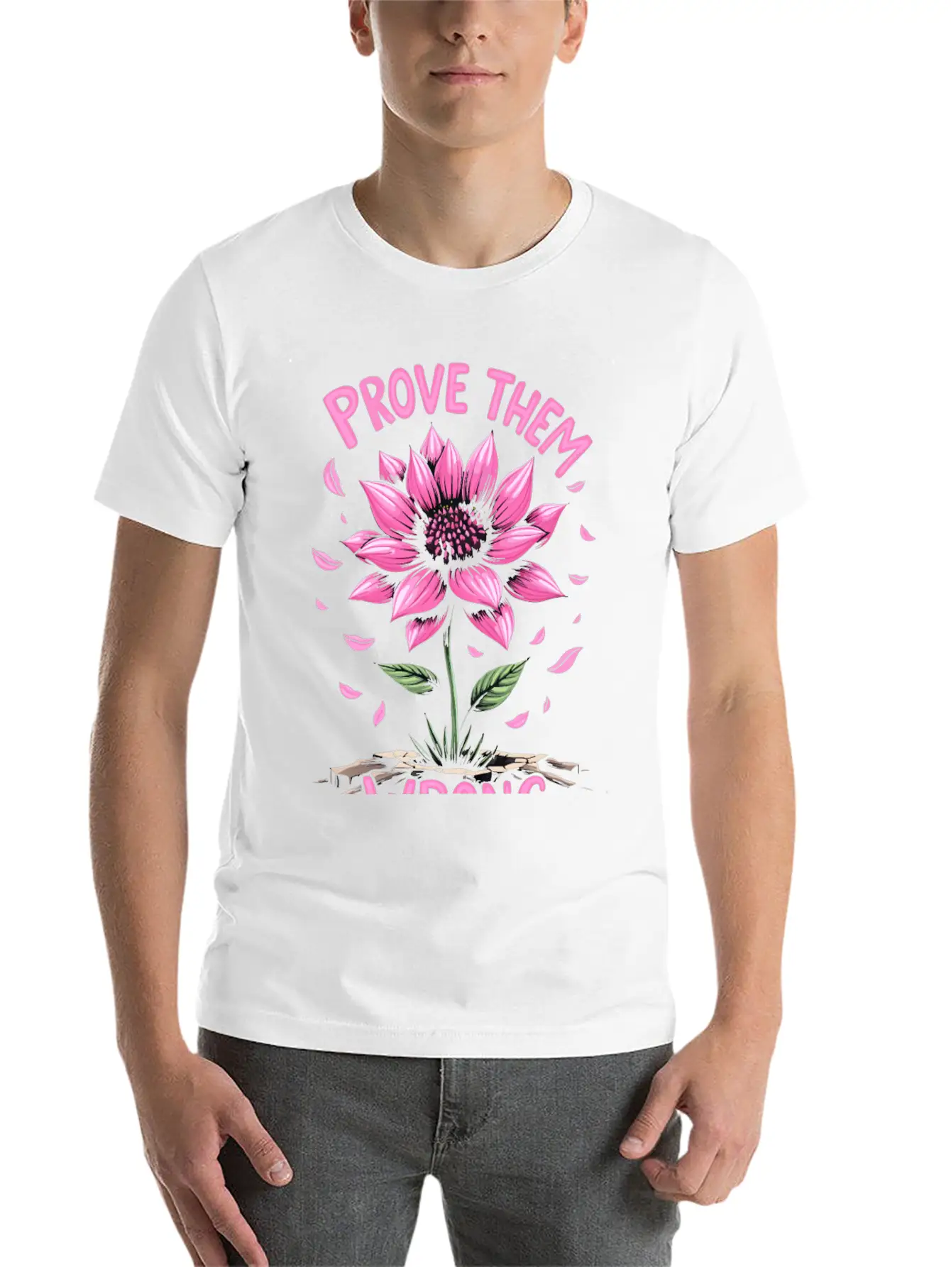 Prove Them Wrong - Motivational Quote Unisex Casual T-Shirt – Clean Design For Daily Comfort