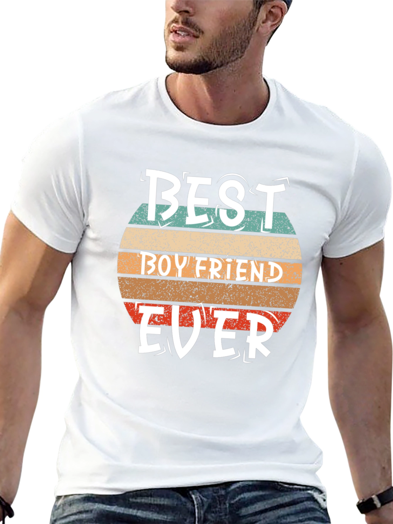 Best Boyfriend Ever Graphic Tee - Retro Style