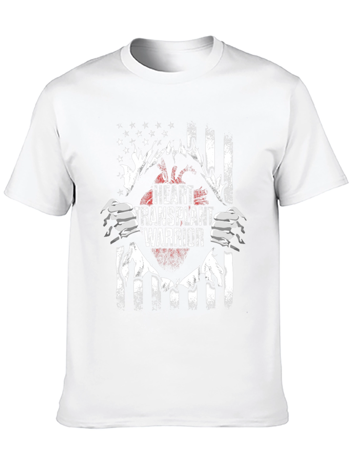 Heart Transplant Warrior Flag T-Shirt