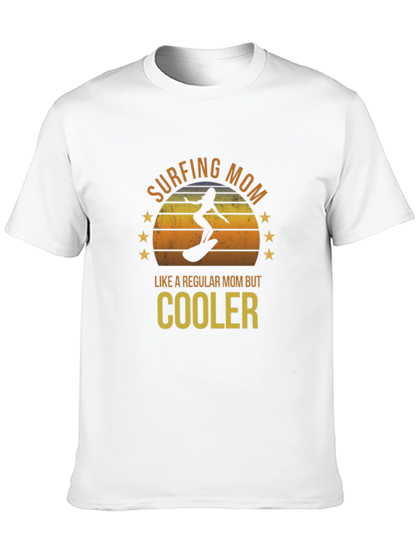 Surfing Mom T-Shirt - Regular Mom But Cooler