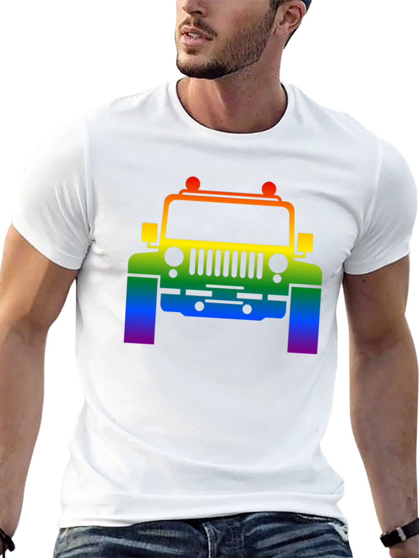 Rainbow Jeep T-Shirt - Pride Edition