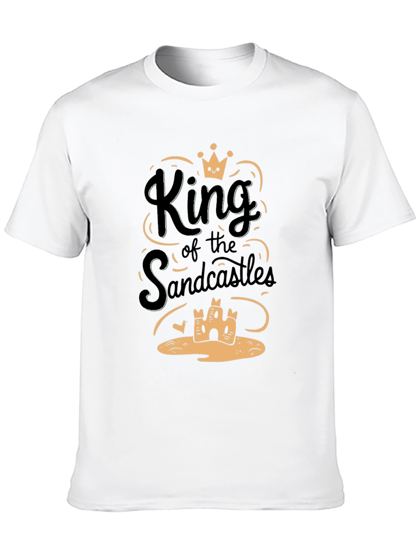 King of the Sandcastles Black Graphic T-Shirt
