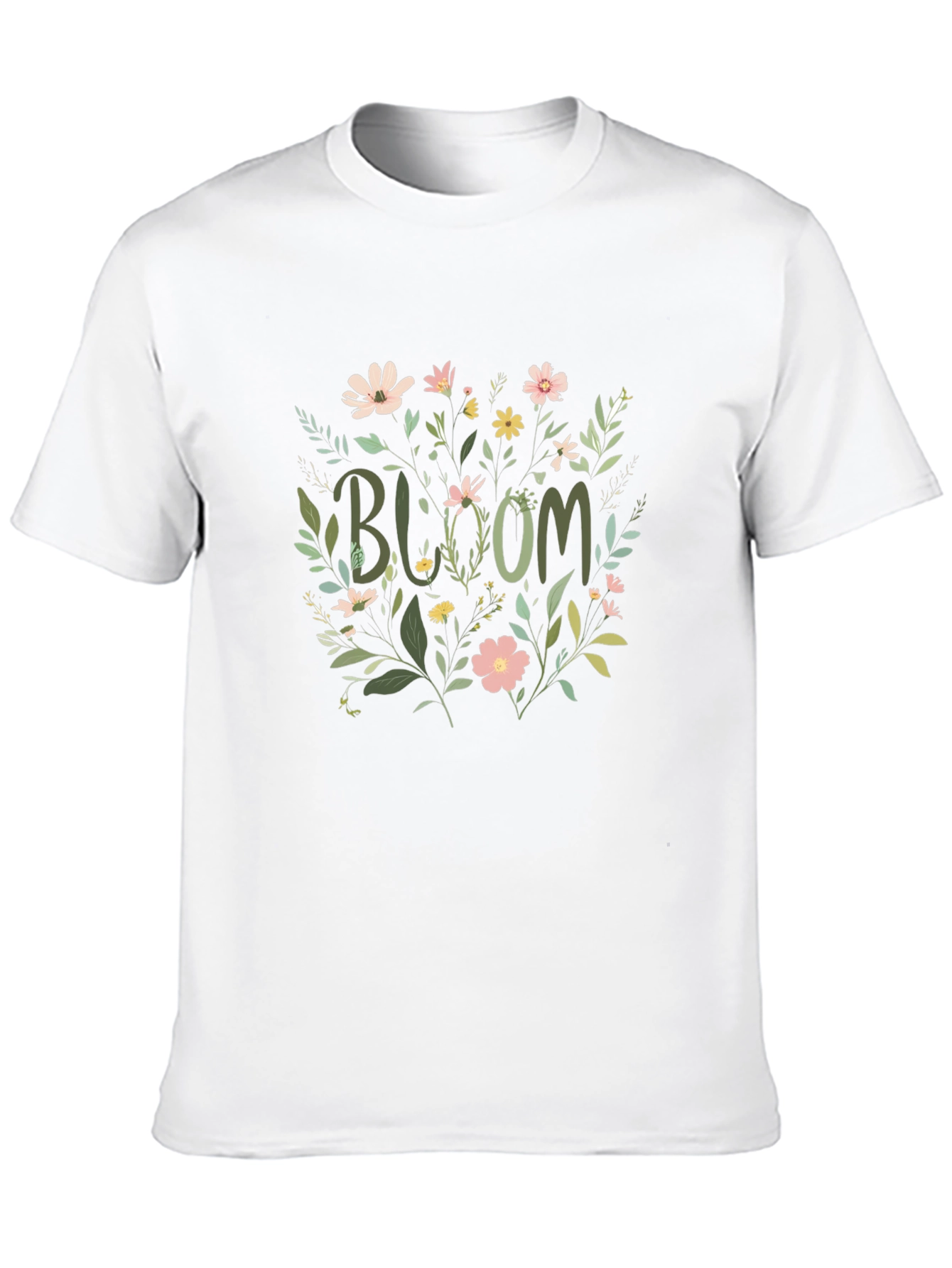 Bloom Floral Graphic T-Shirt - Black Cotton Tee