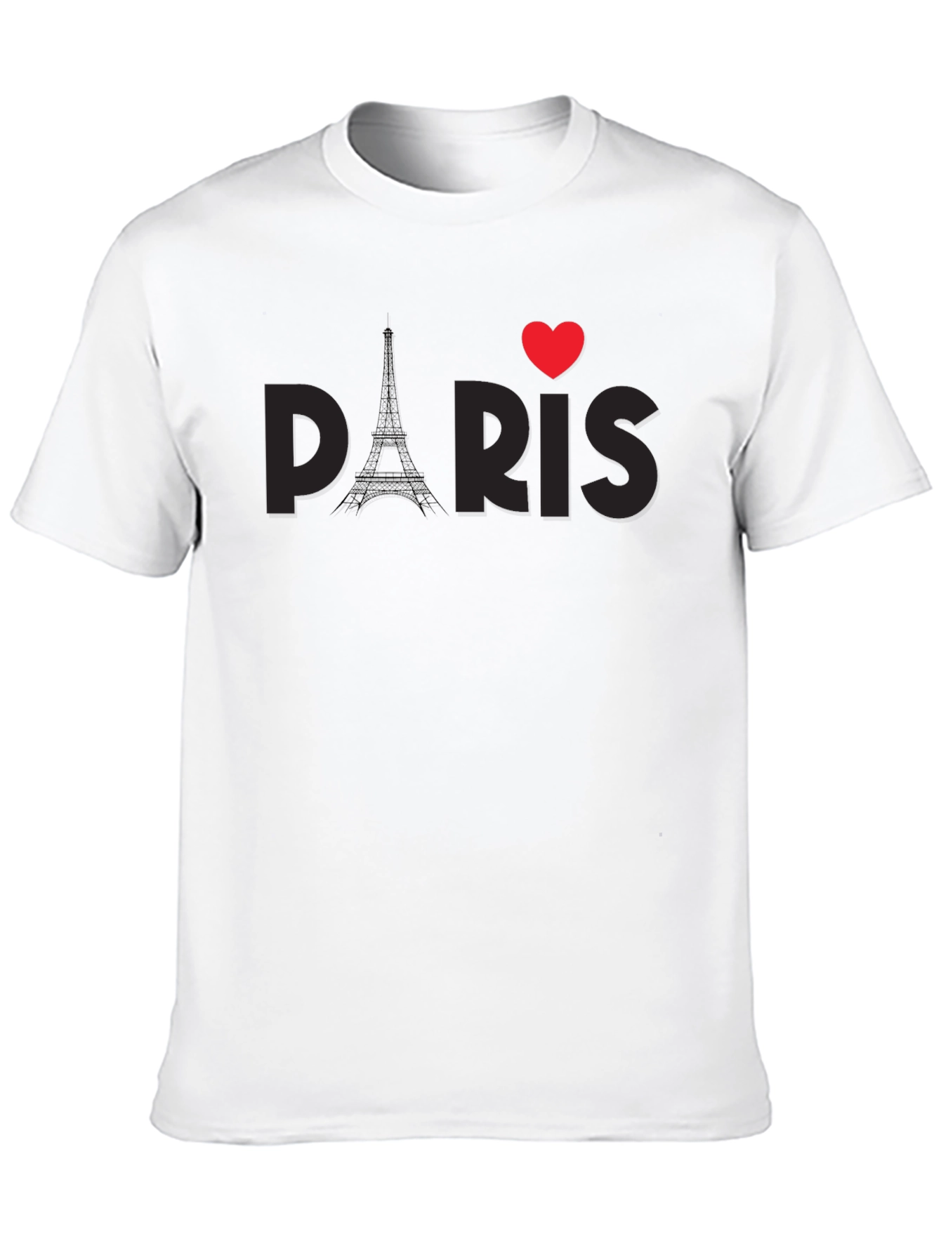 I Heart Paris Black Graphic Tee