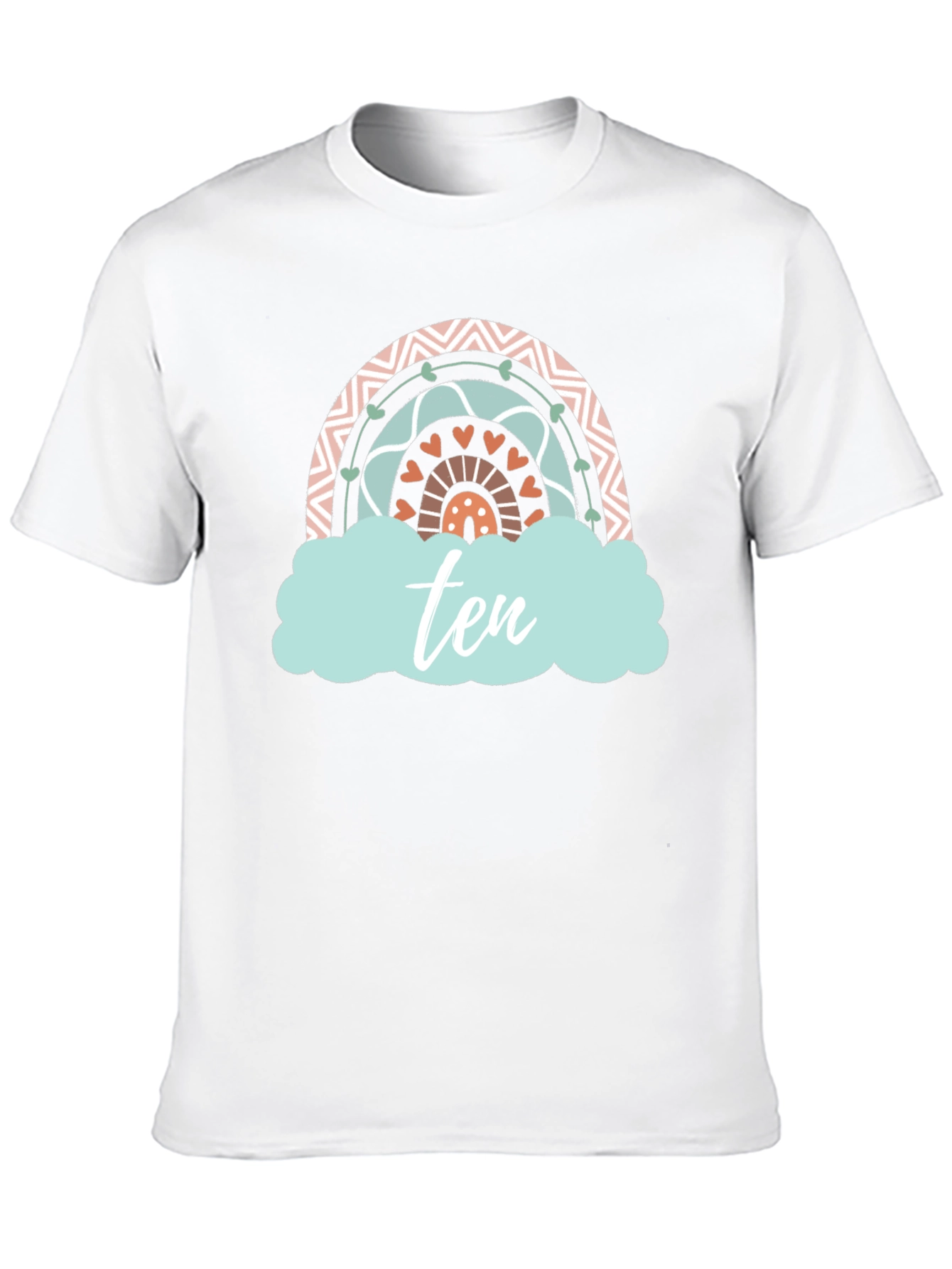 Ten Rainbow Birthday T-Shirt
